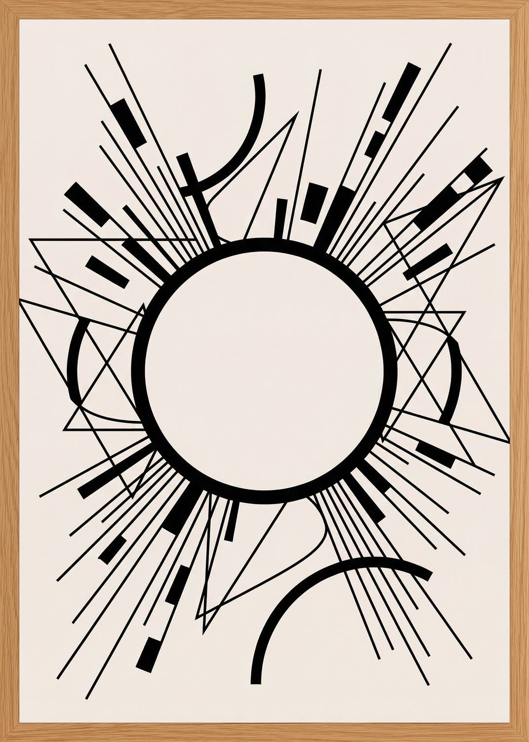 Poster in oak frame