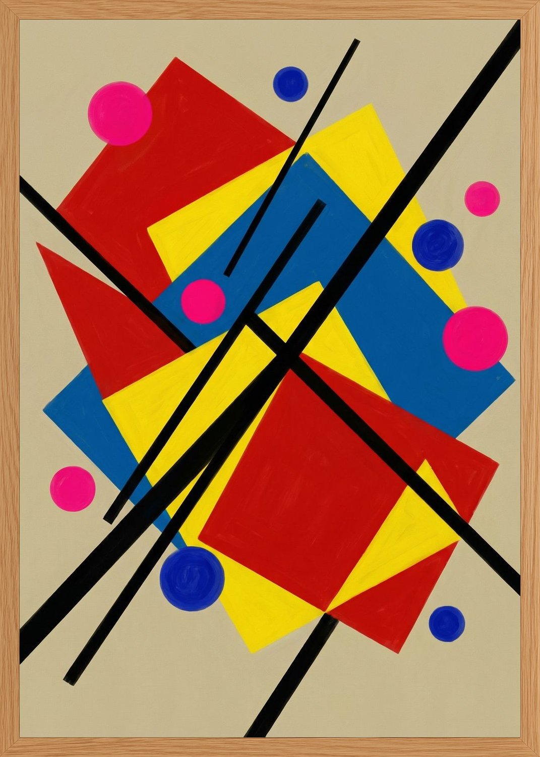 Poster in oak frame