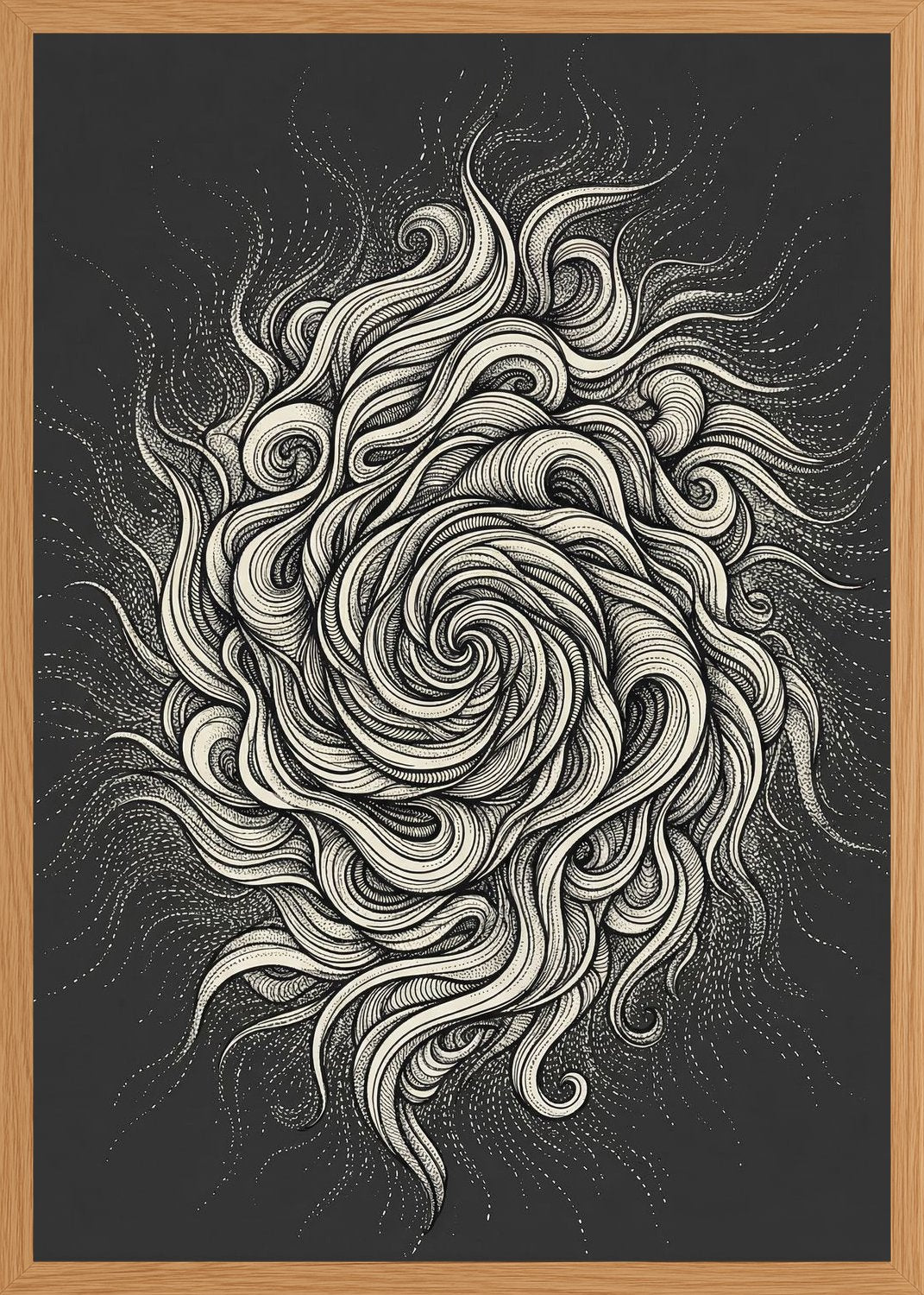 Poster in oak frame