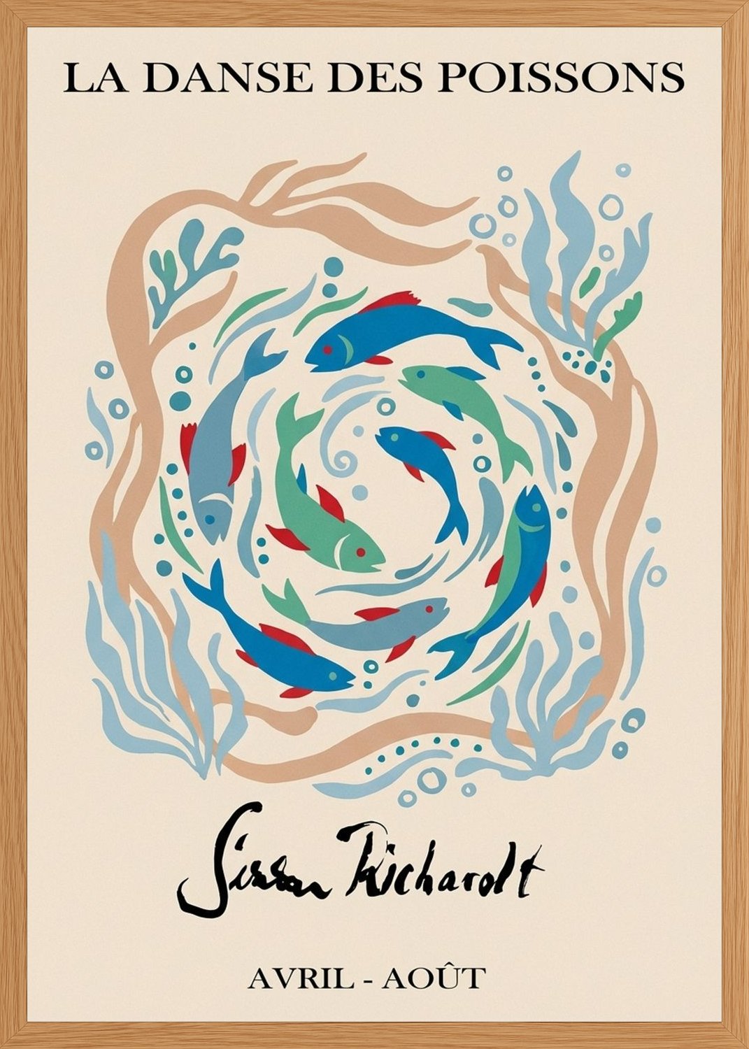 Poster in oak frame