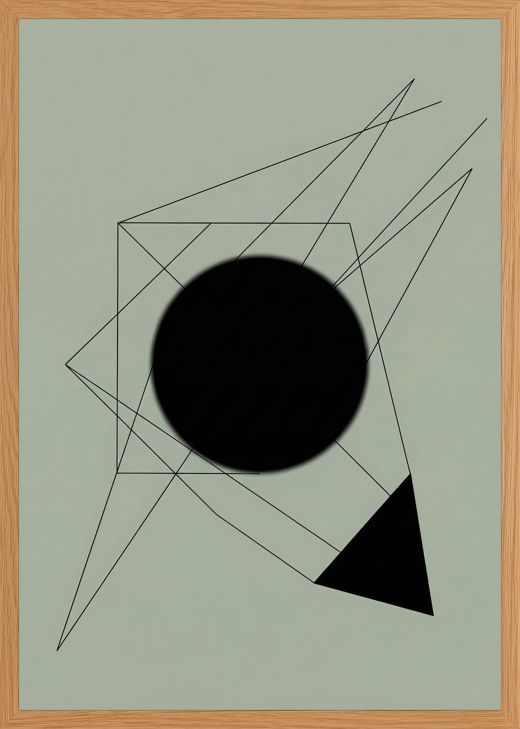 Poster in oak frame