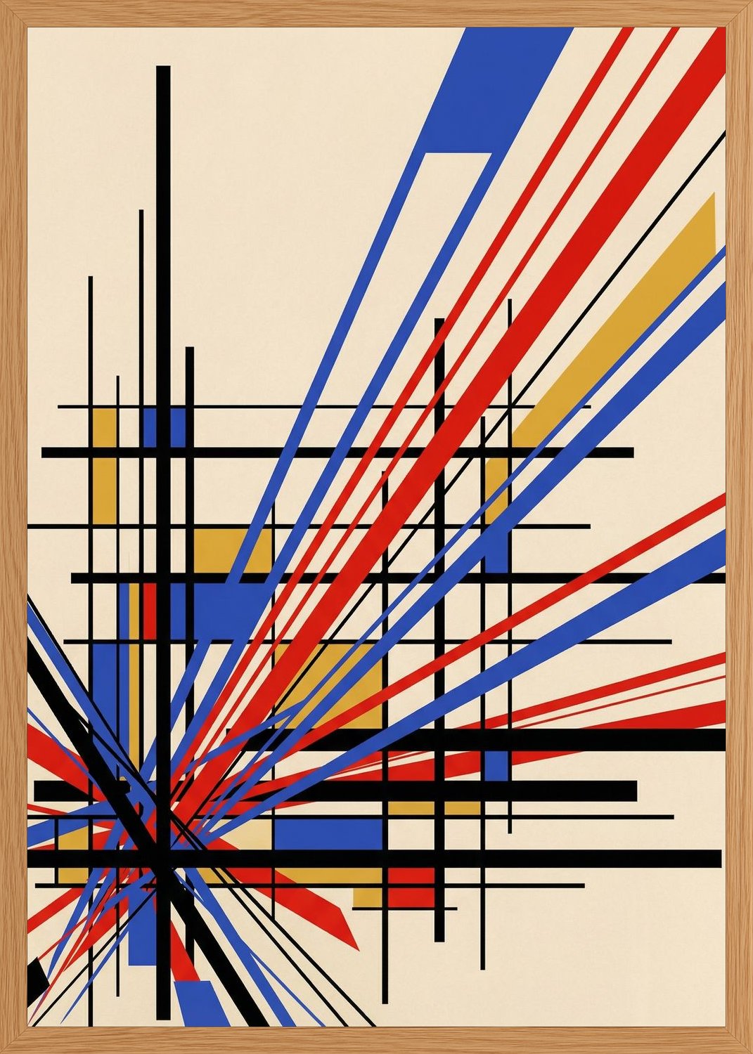Poster in oak frame