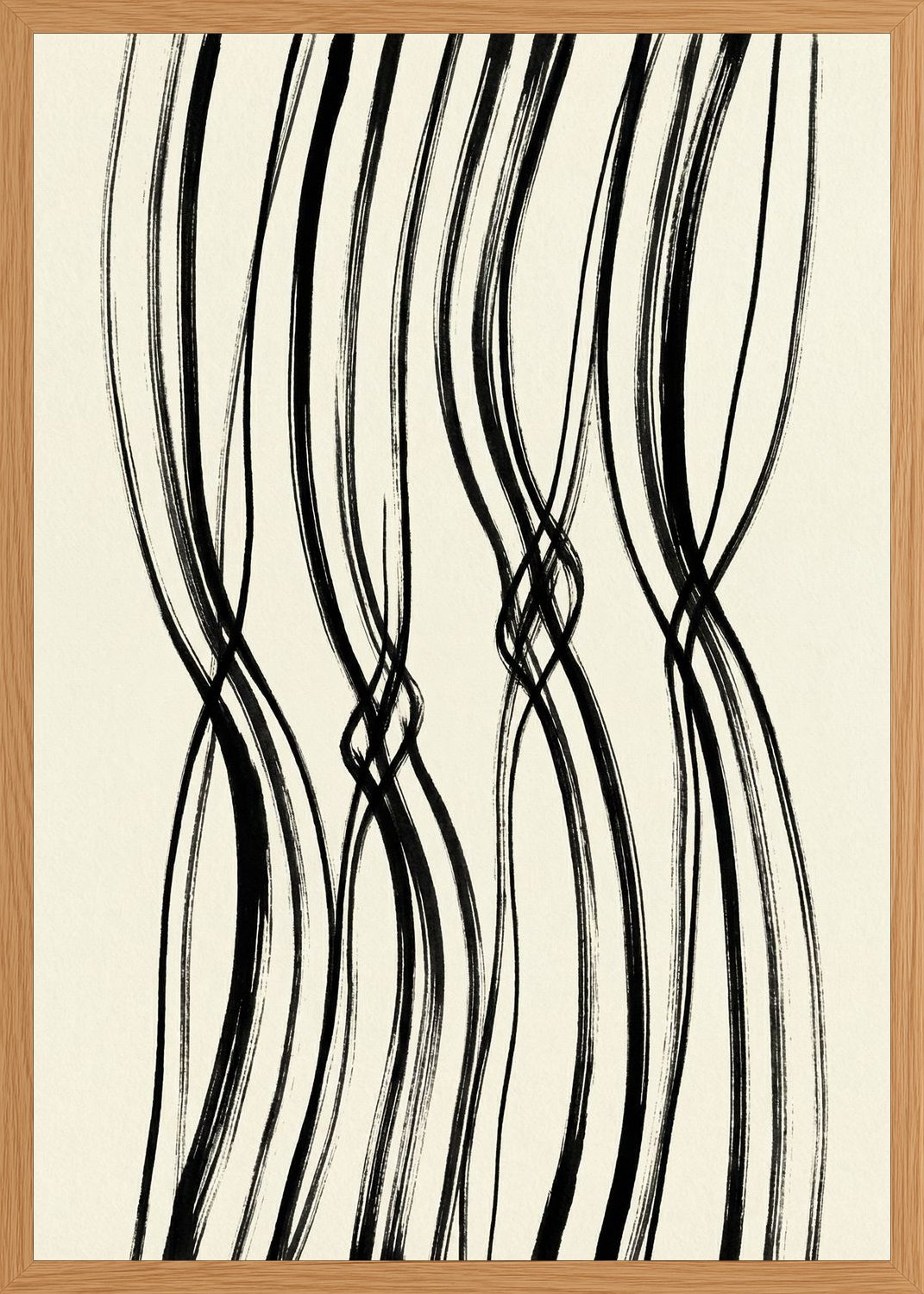 Poster in oak frame