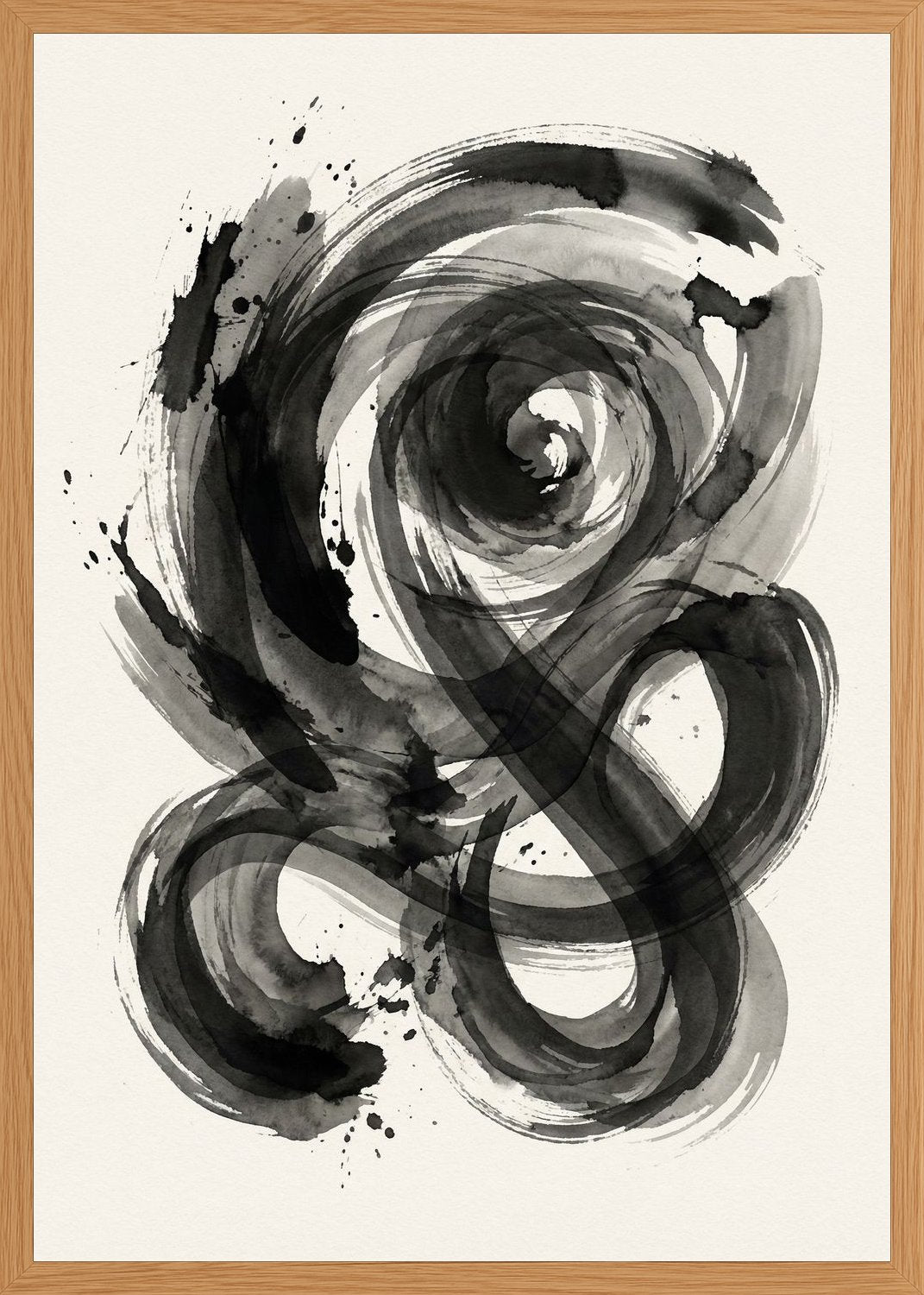 Poster in oak frame