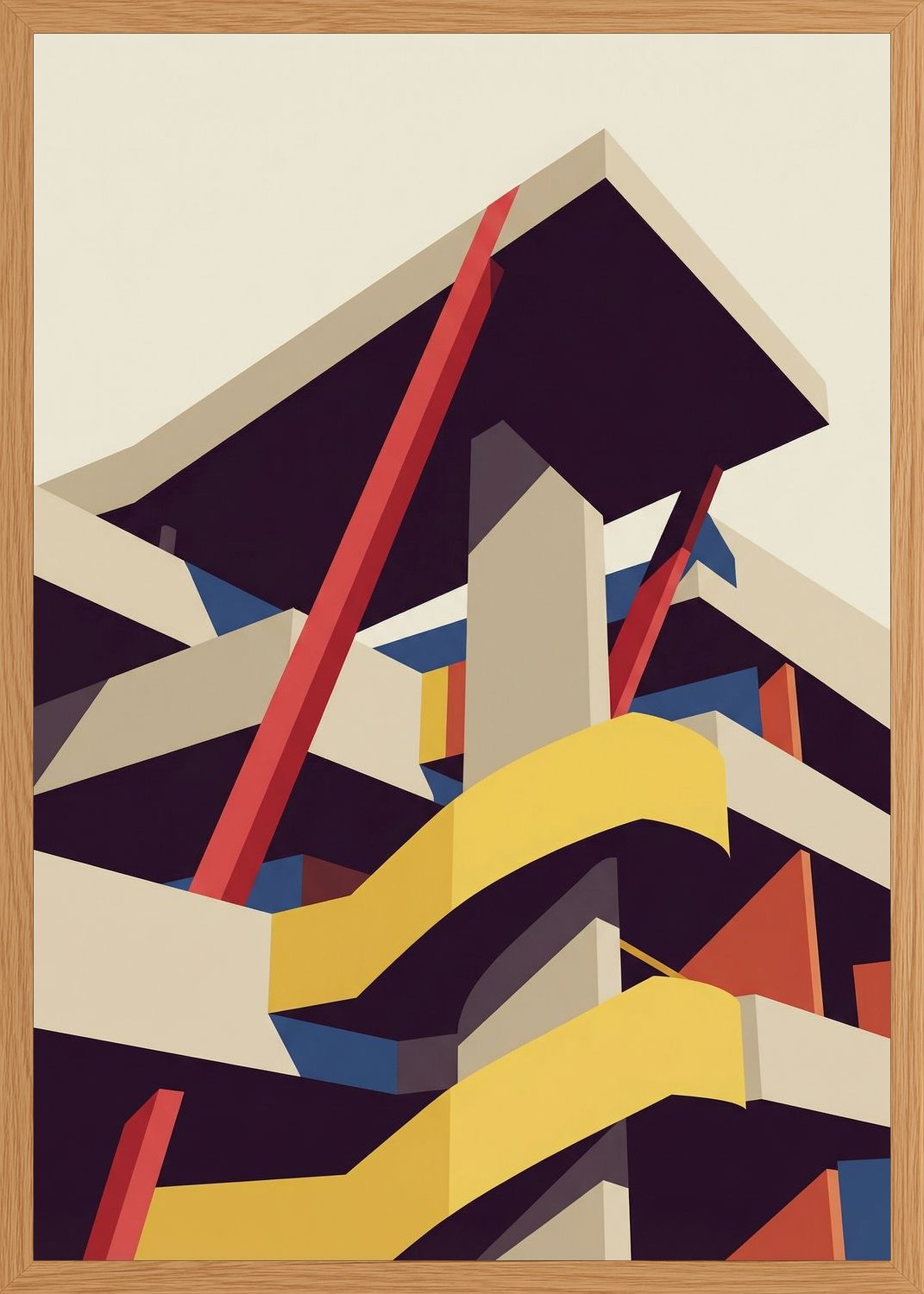 Poster in oak frame