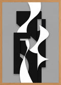 Poster in oak frame