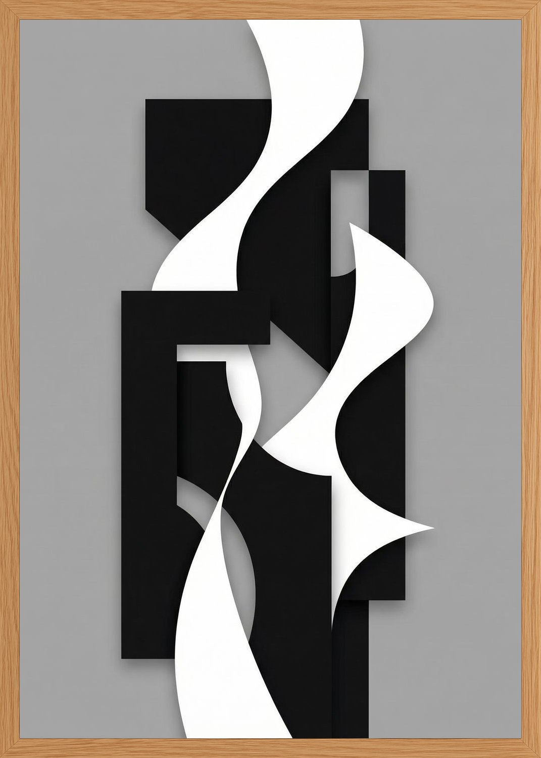 Poster in oak frame
