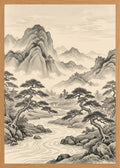 Poster in oak frame