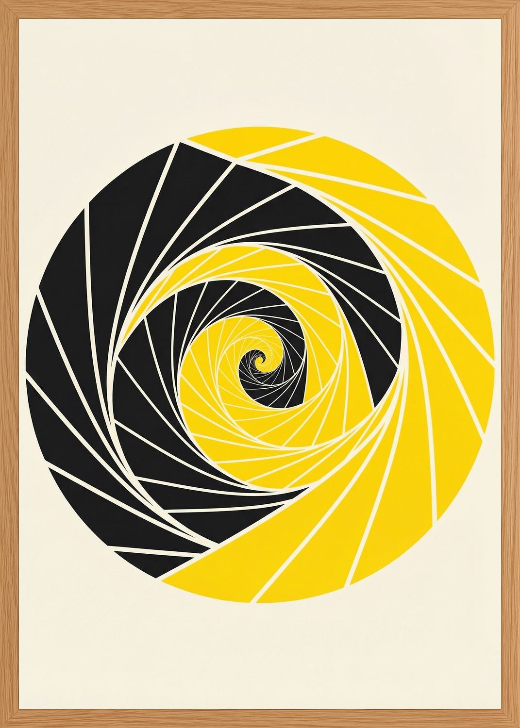 Poster in oak frame