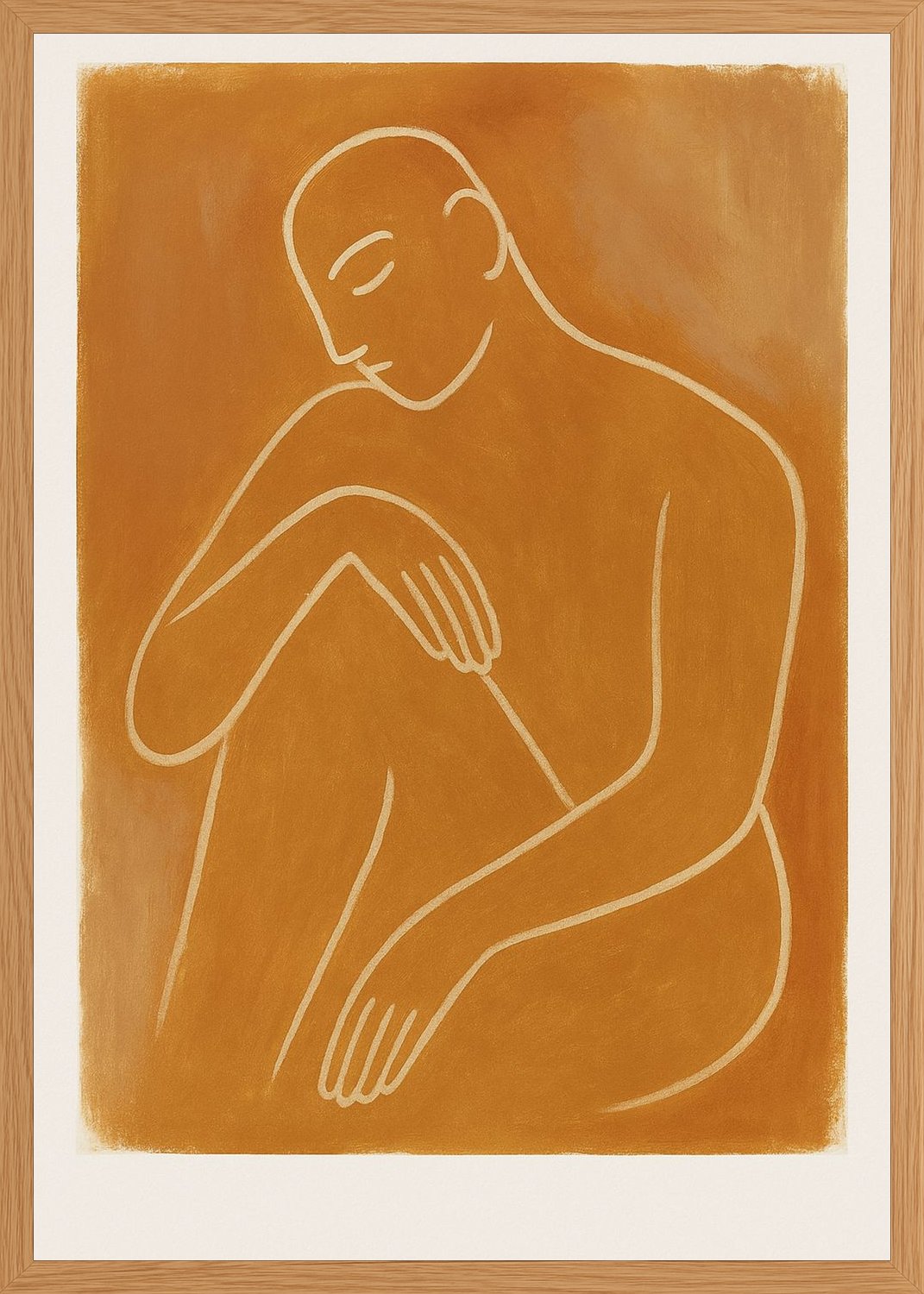 Poster in oak frame