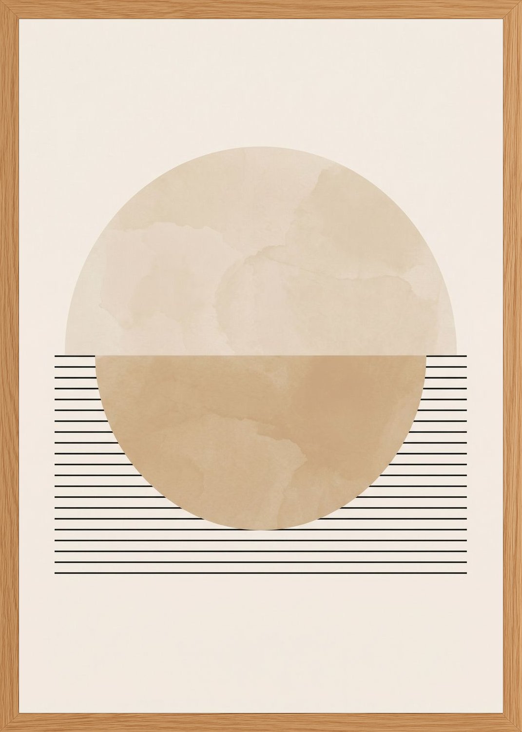 Poster in oak frame