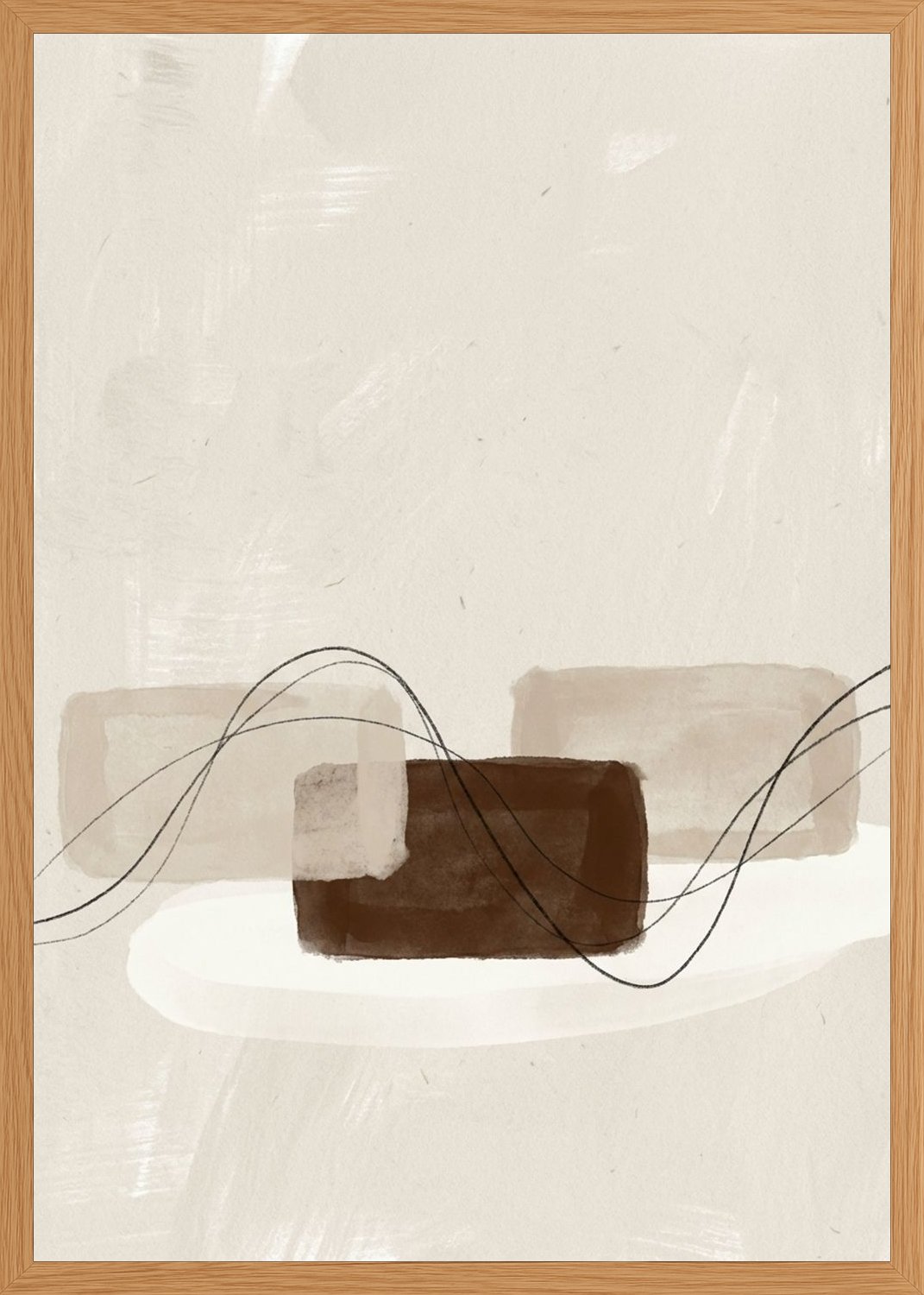 Poster in oak frame