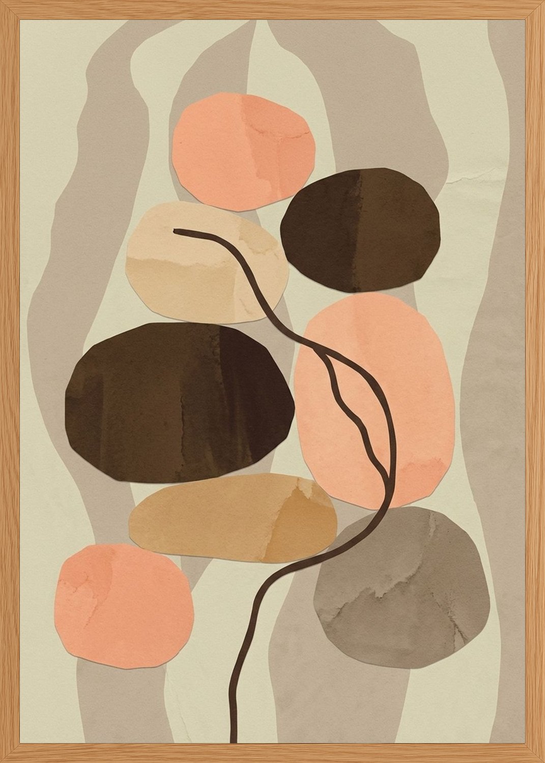 Poster in oak frame