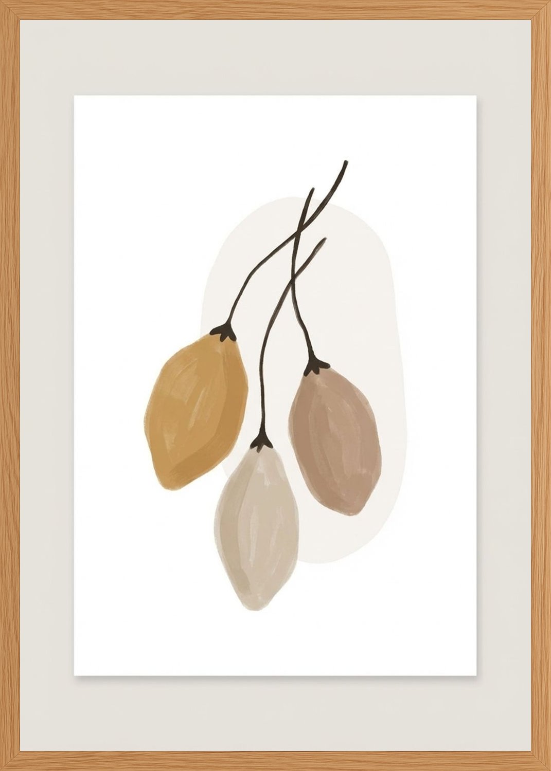 Poster in oak frame
