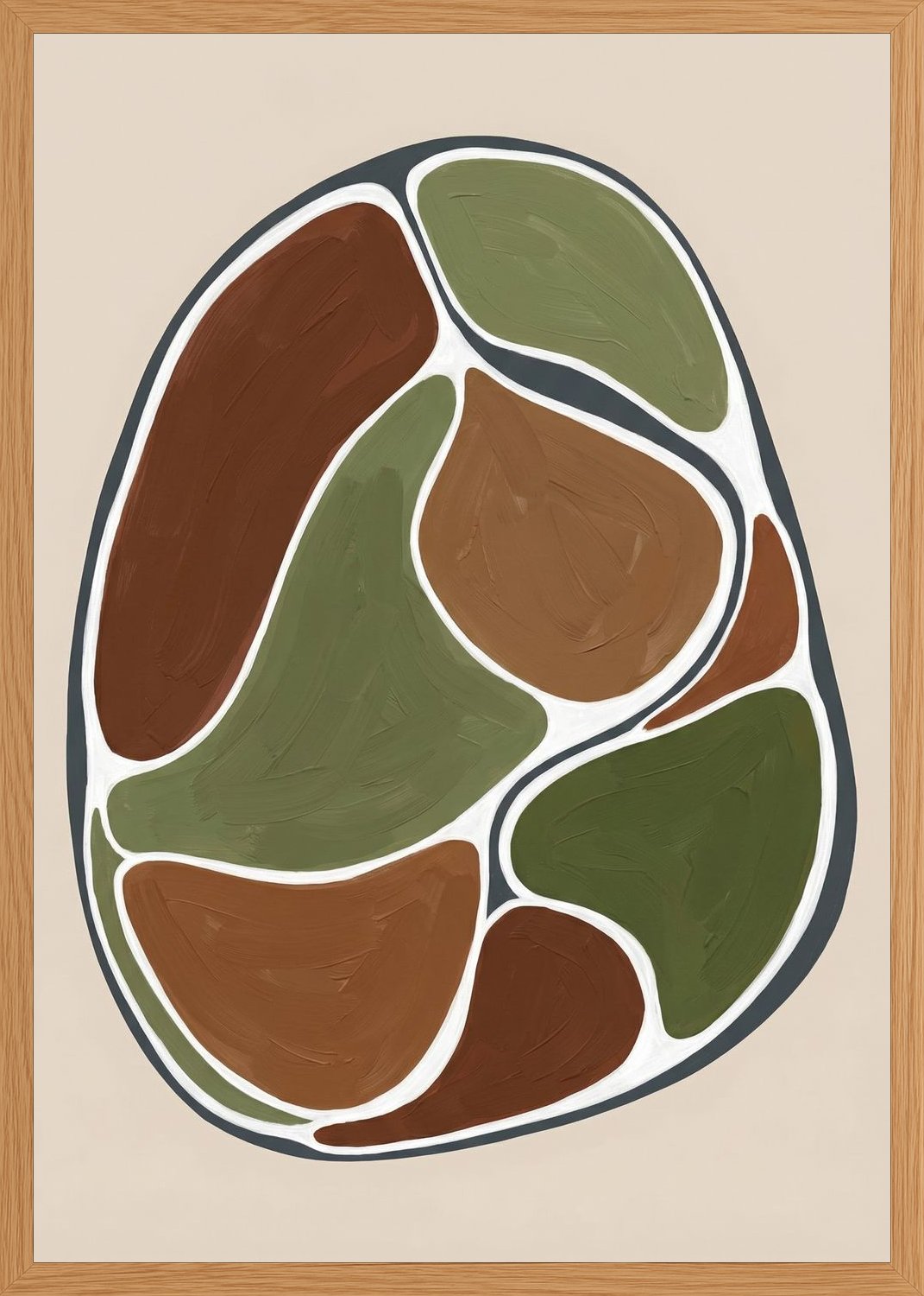 Poster in oak frame