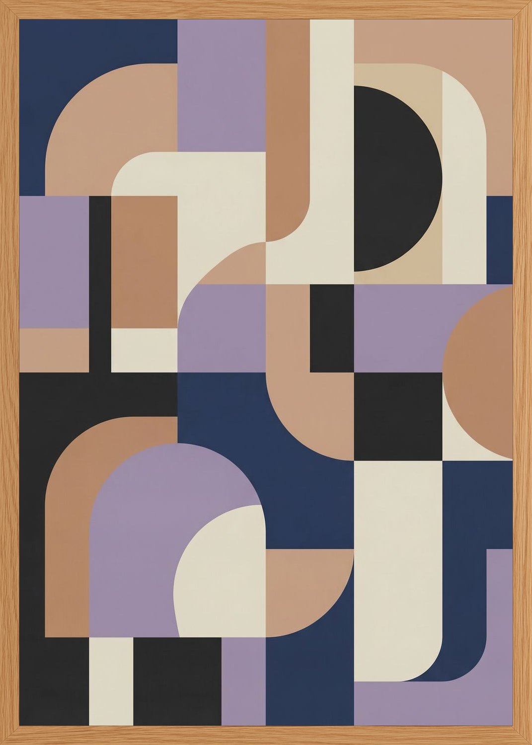 Poster in oak frame
