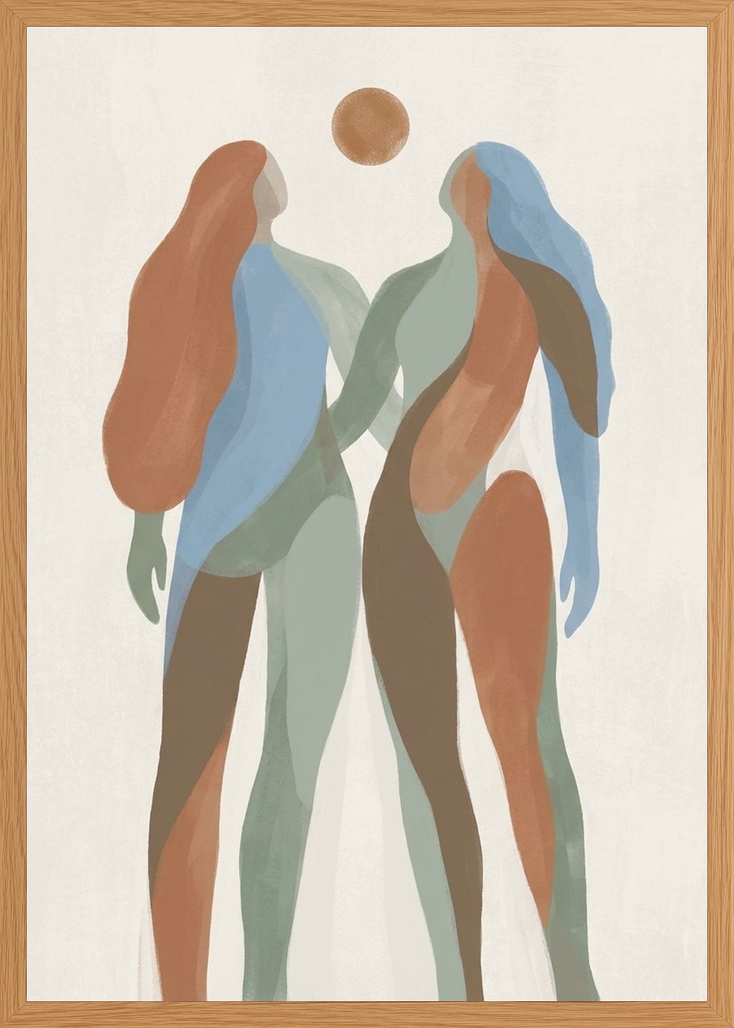 Poster in oak frame