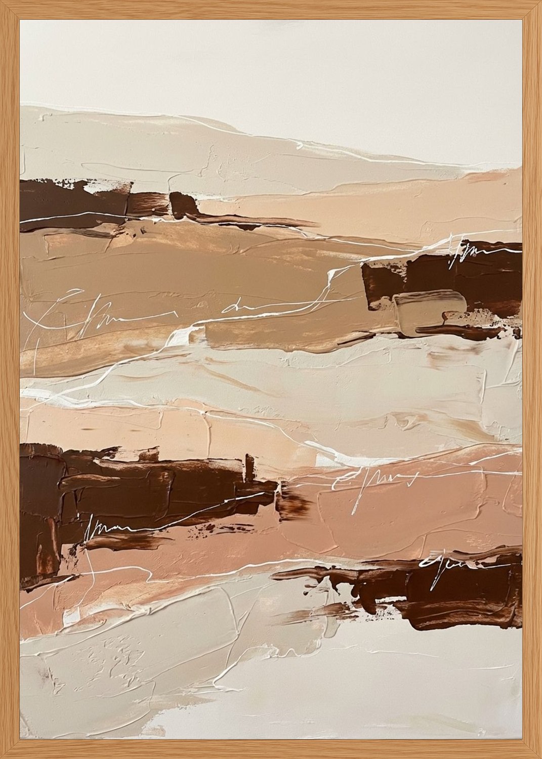 Poster in oak frame