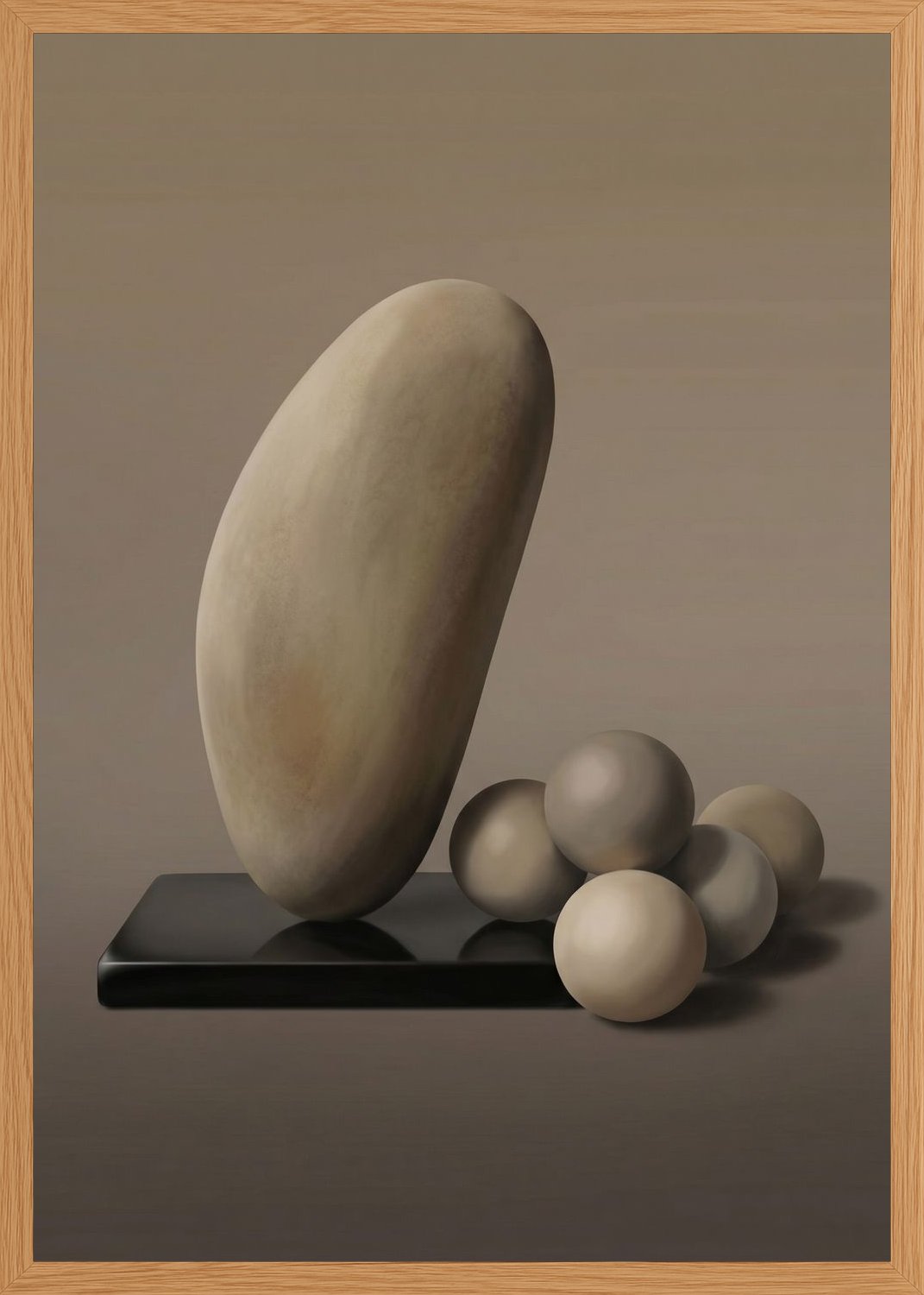 Poster in oak frame