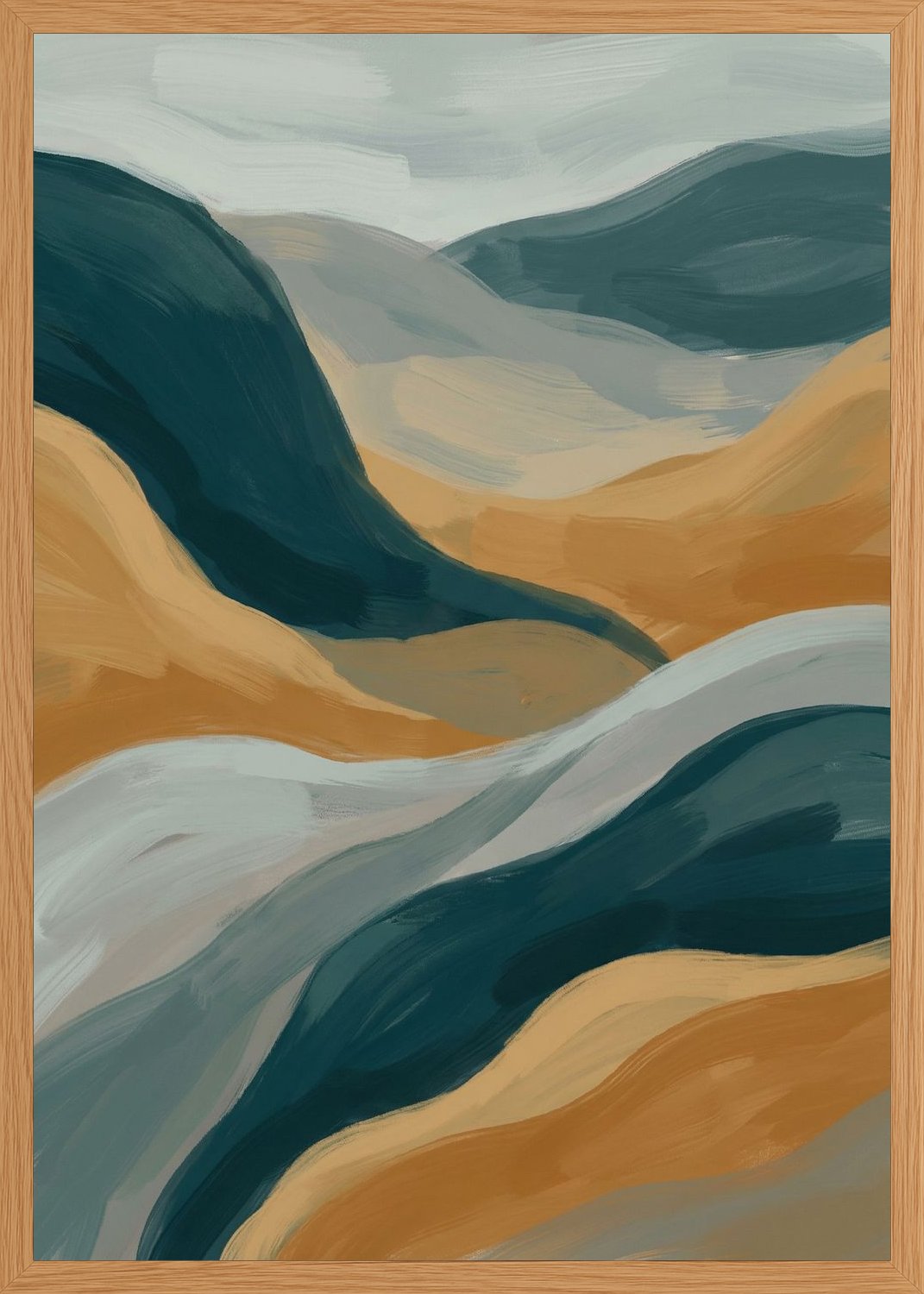 Poster in oak frame
