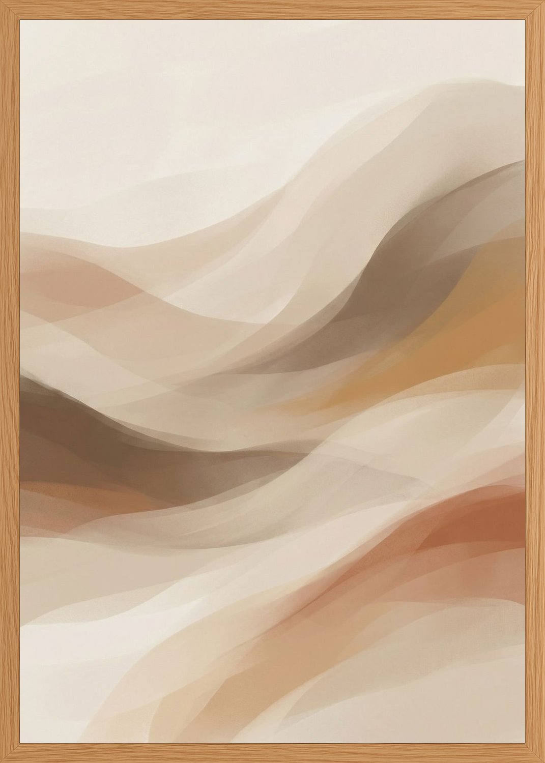 Poster in oak frame