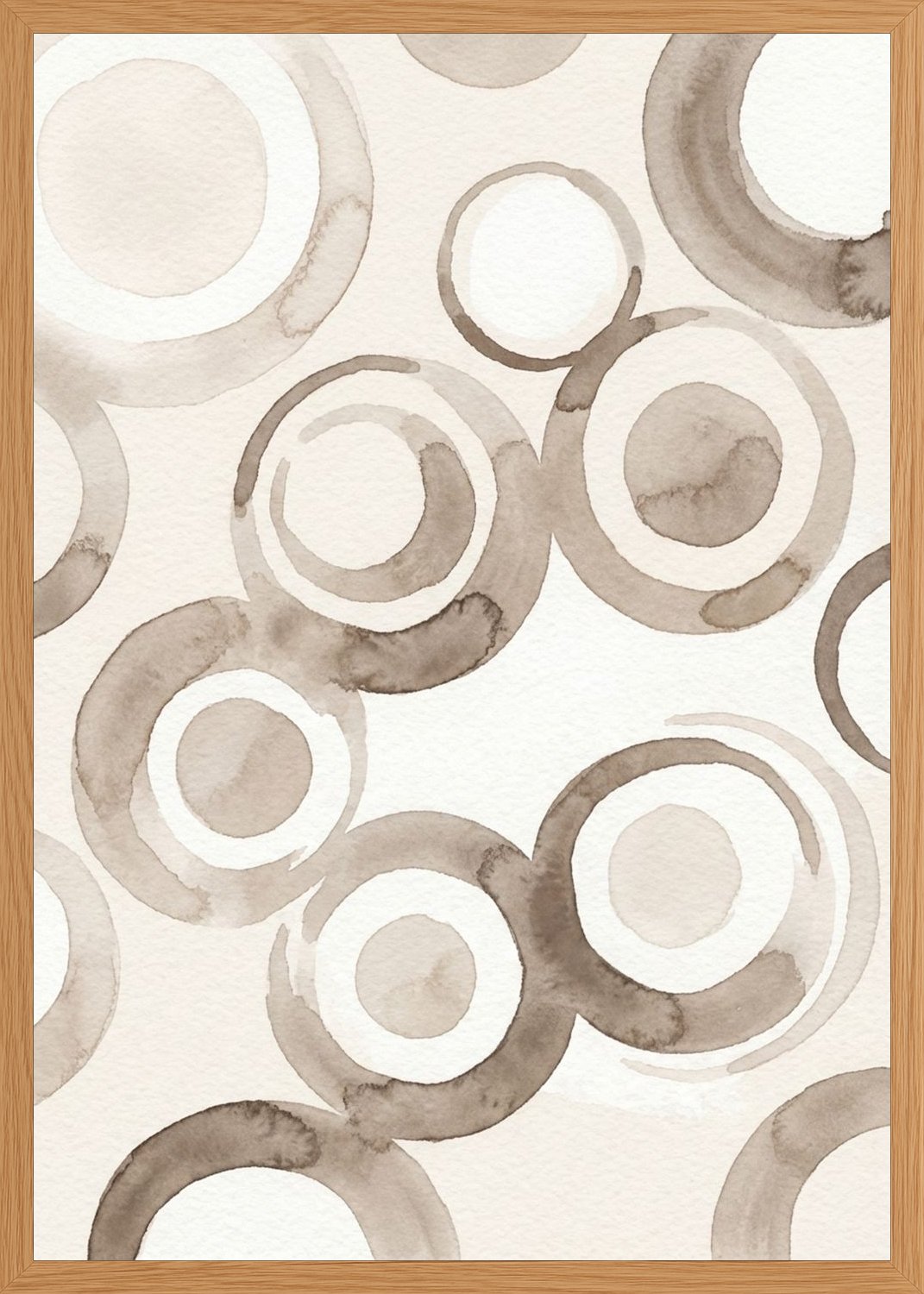 Poster in oak frame