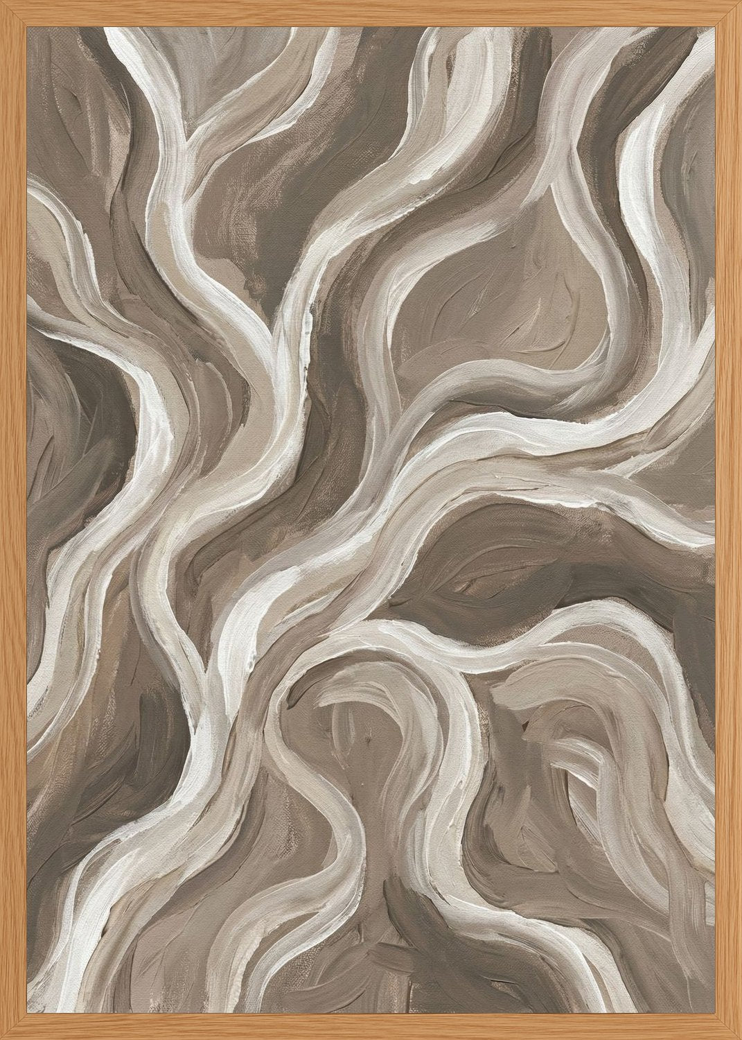 Poster in oak frame