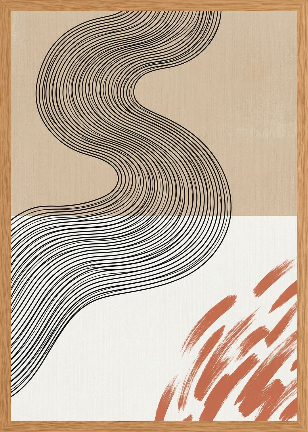 Poster in oak frame