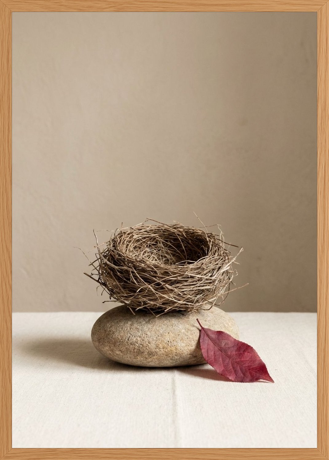Poster in oak frame