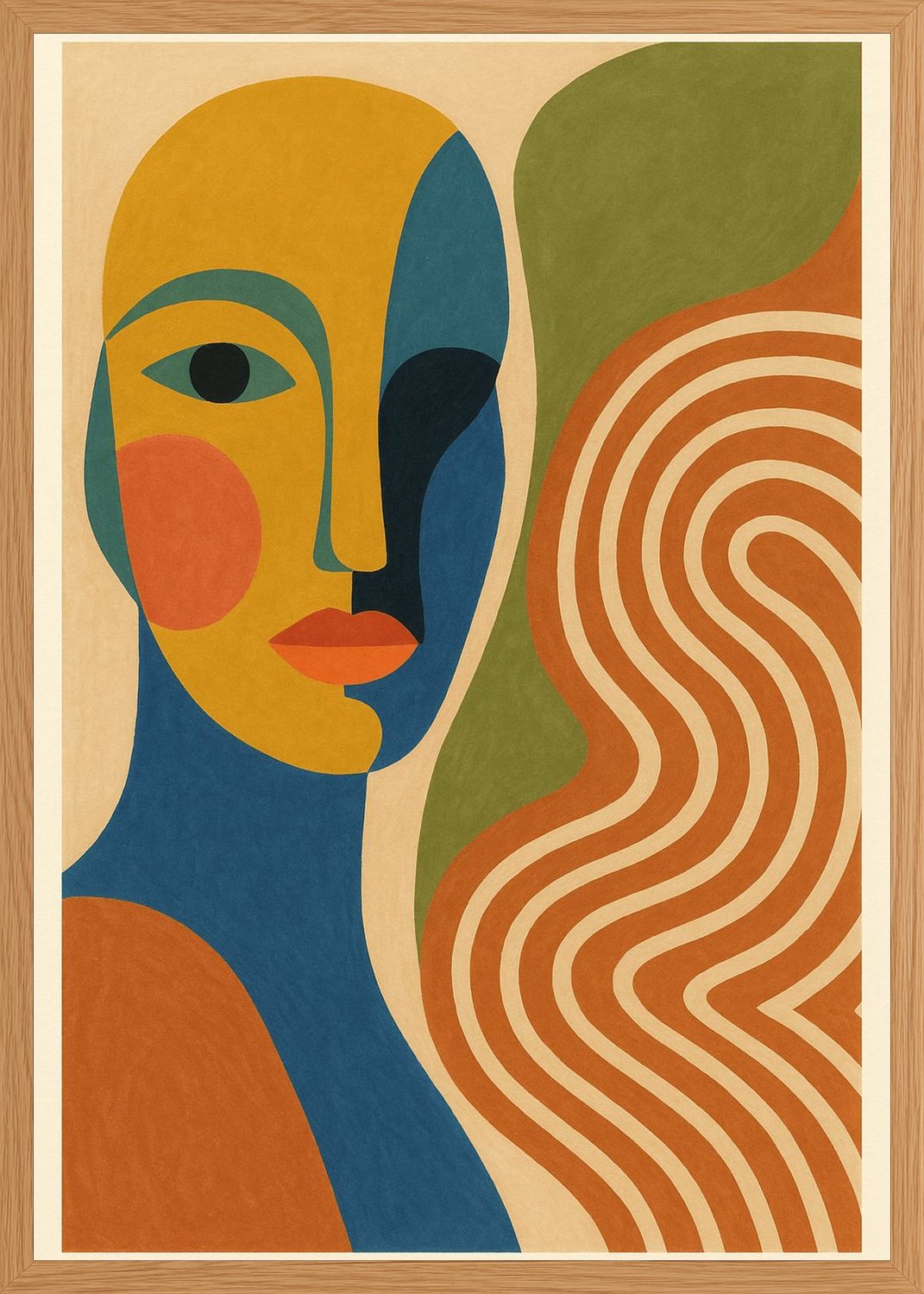 Poster in oak frame