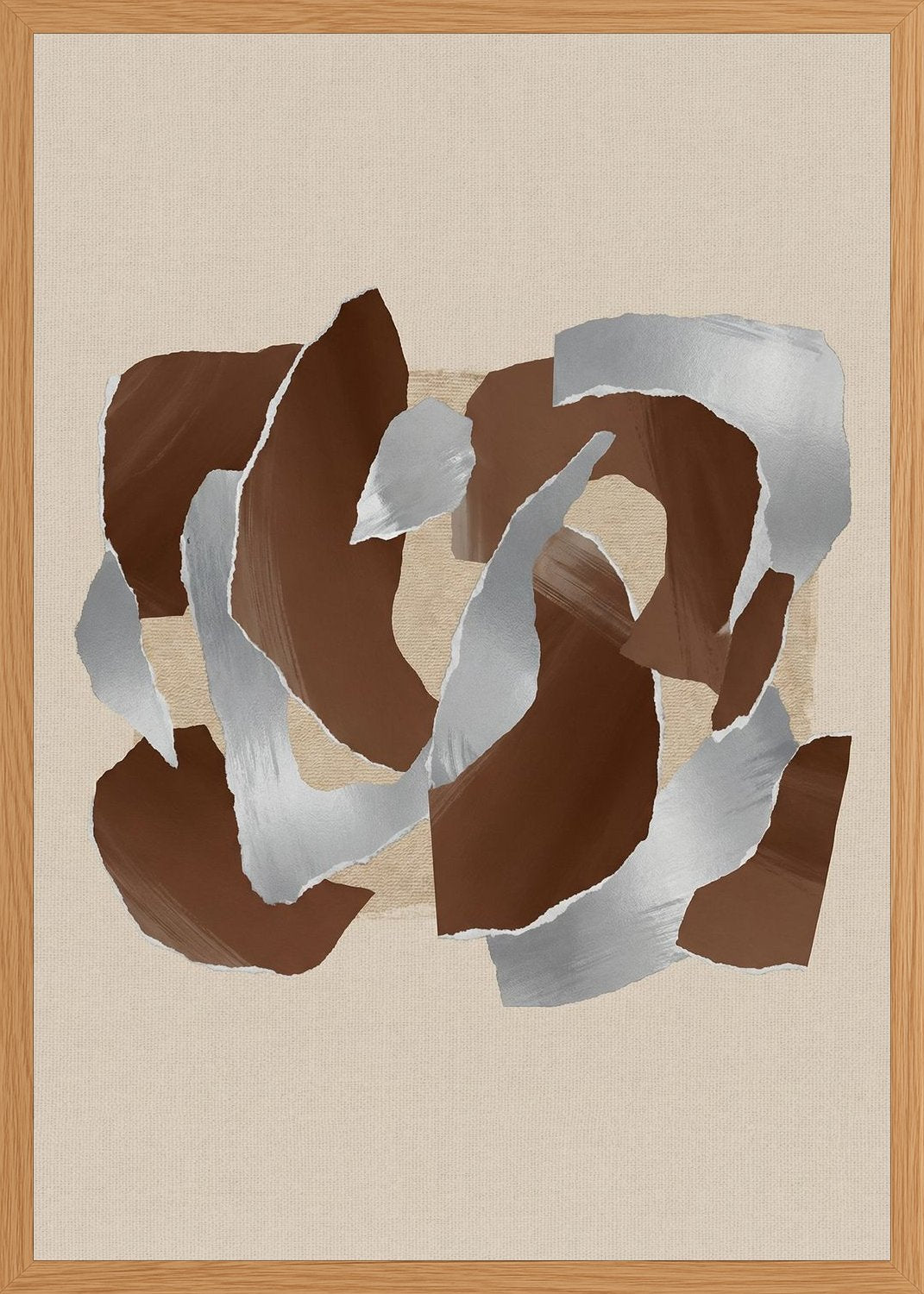 Poster in oak frame