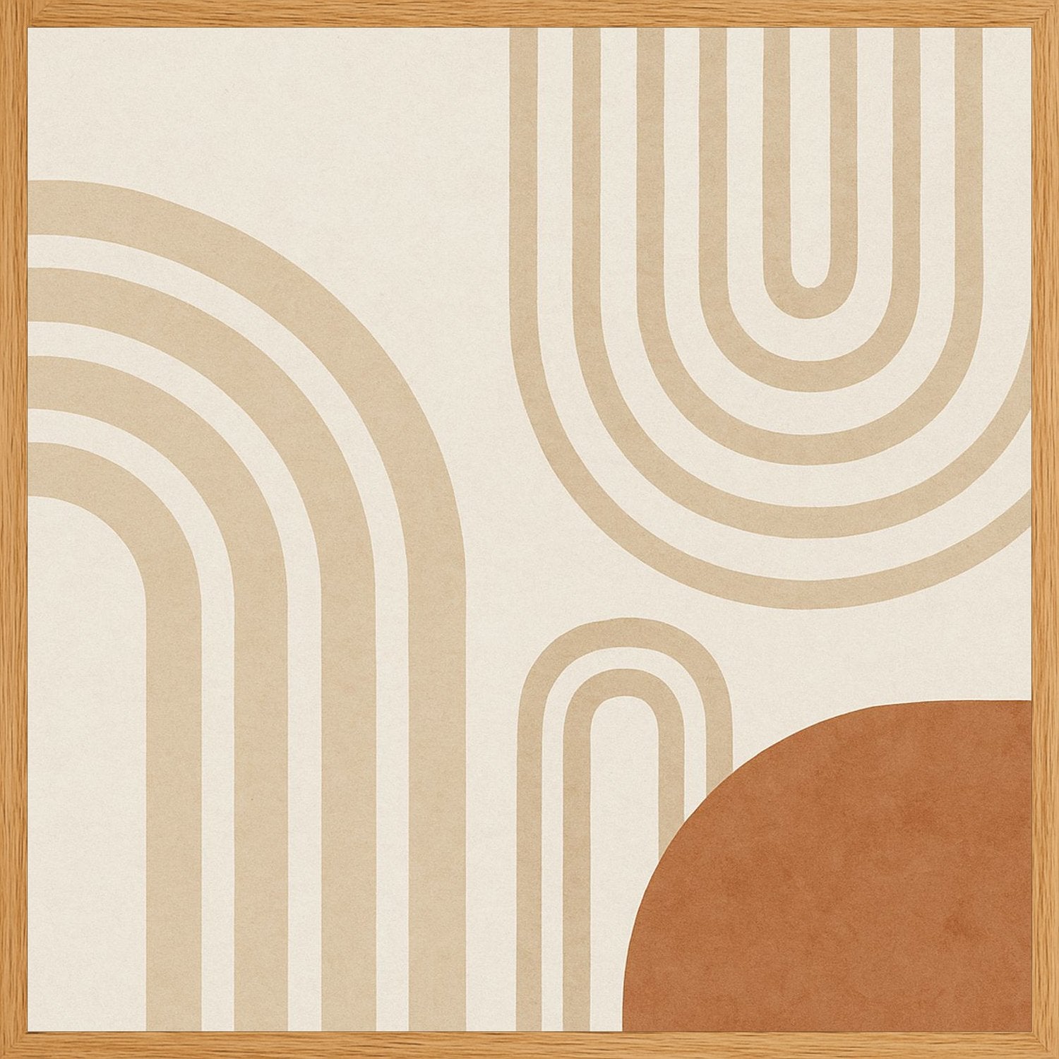 Poster in oak frame
