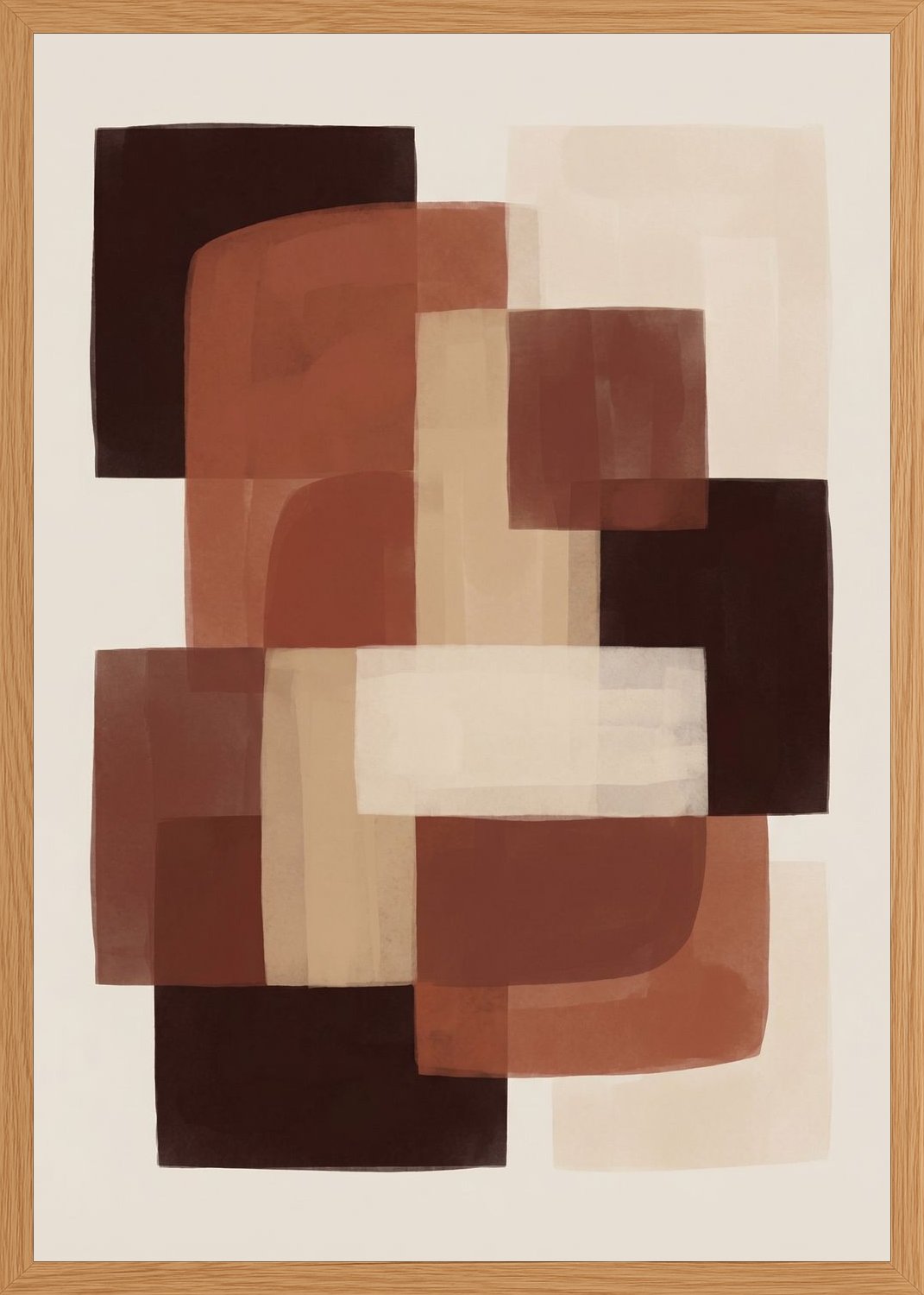 Poster in oak frame