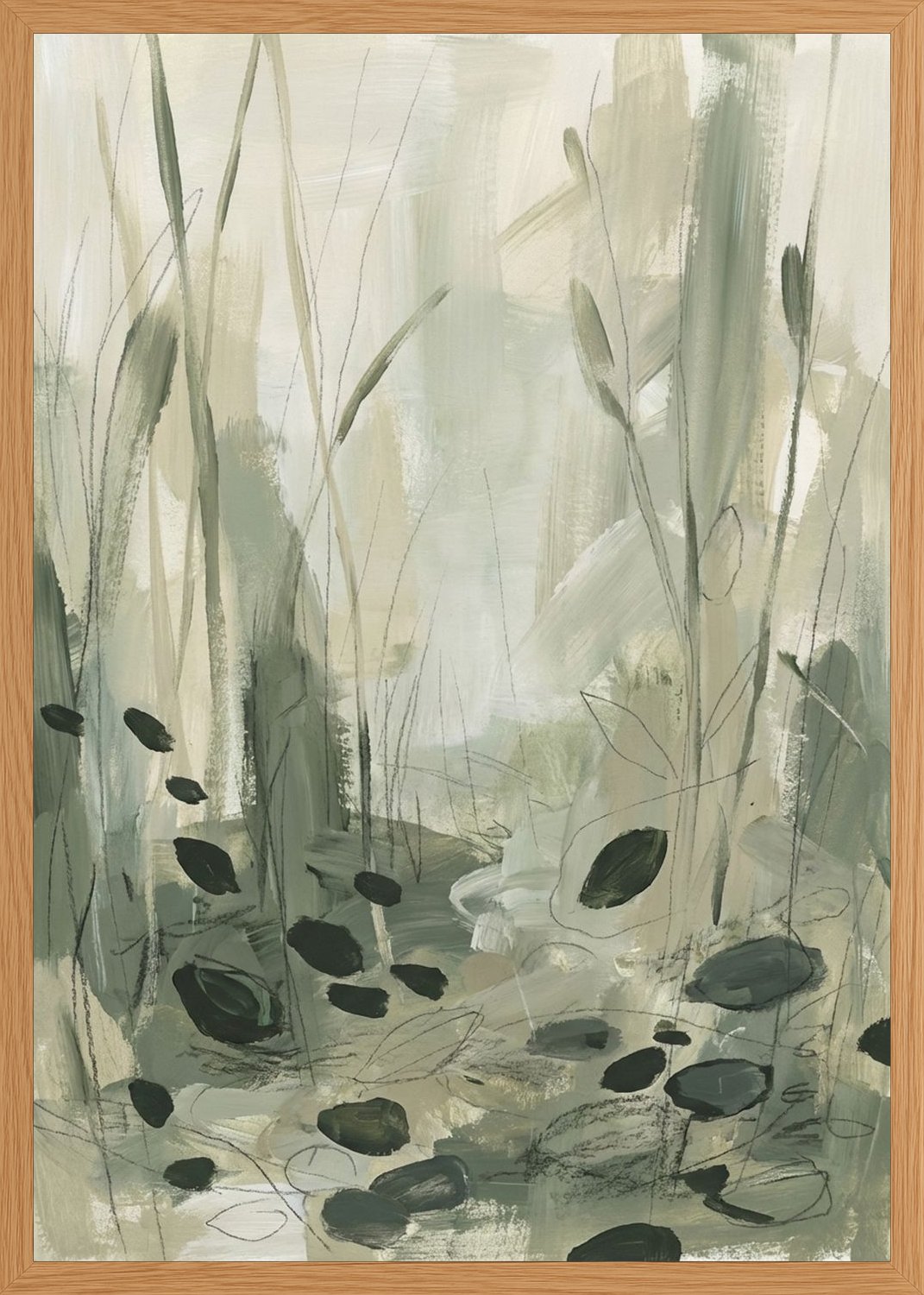 Poster in oak frame