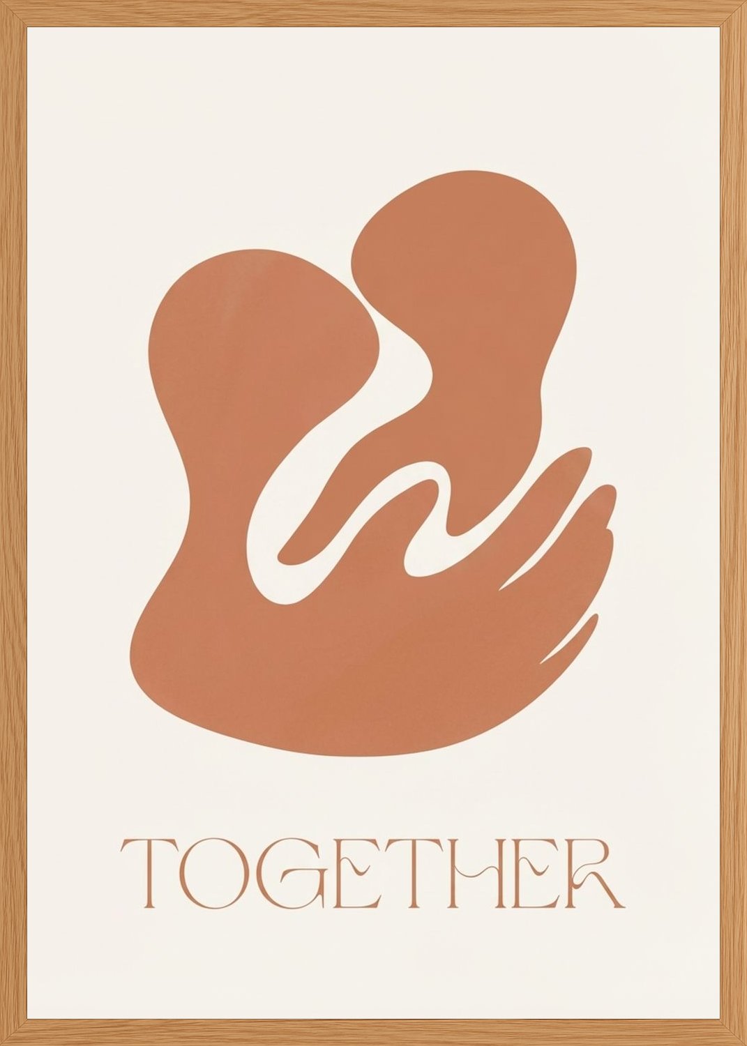 Poster in oak frame