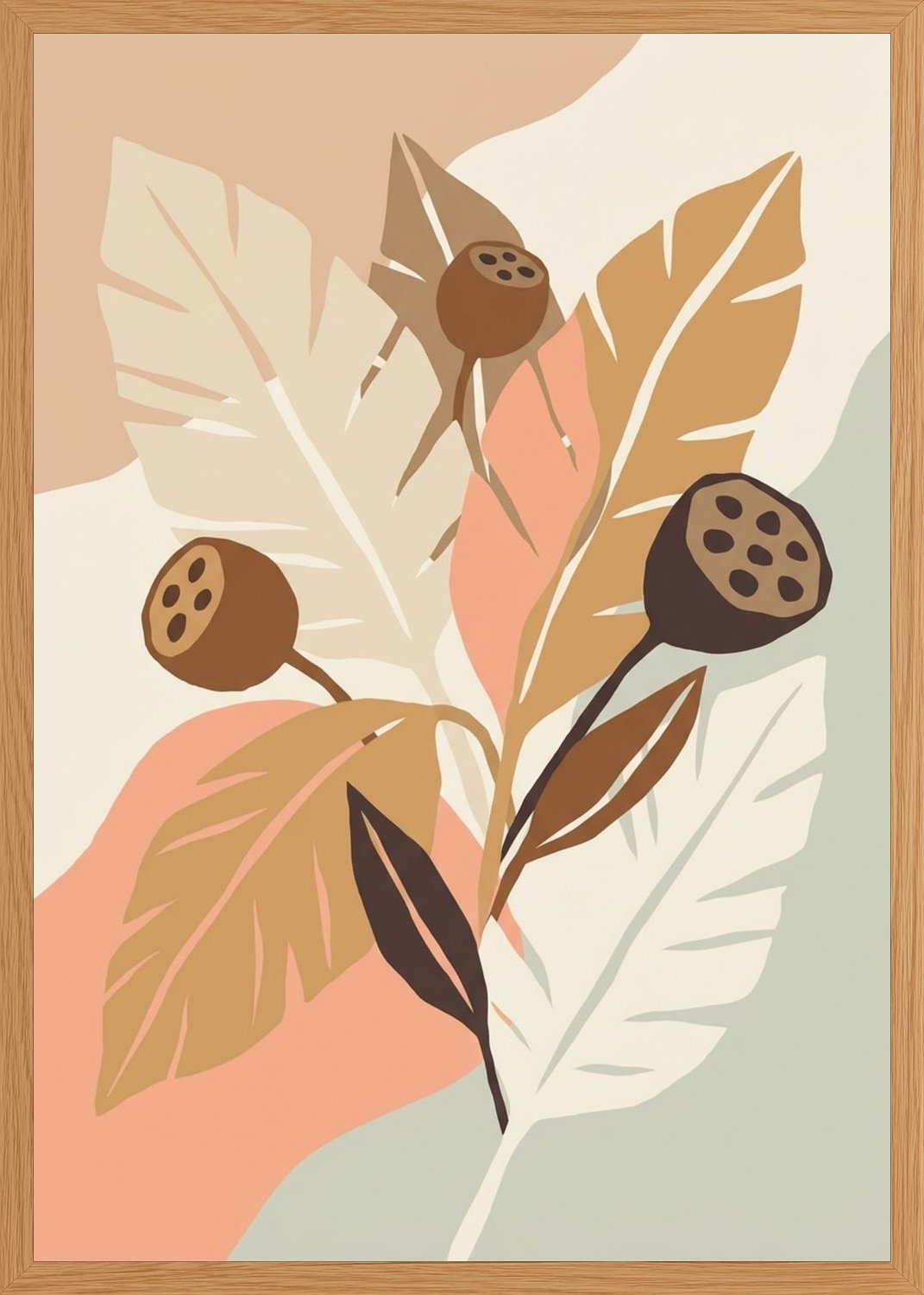 Poster in oak frame
