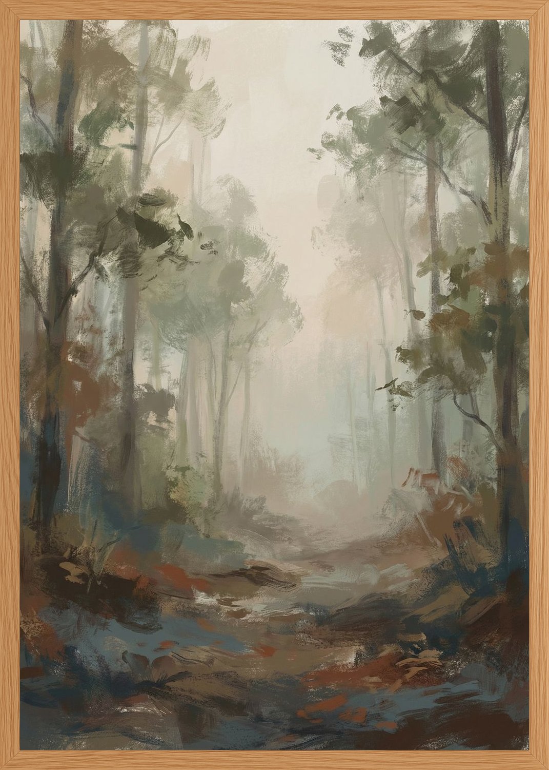 Poster in oak frame