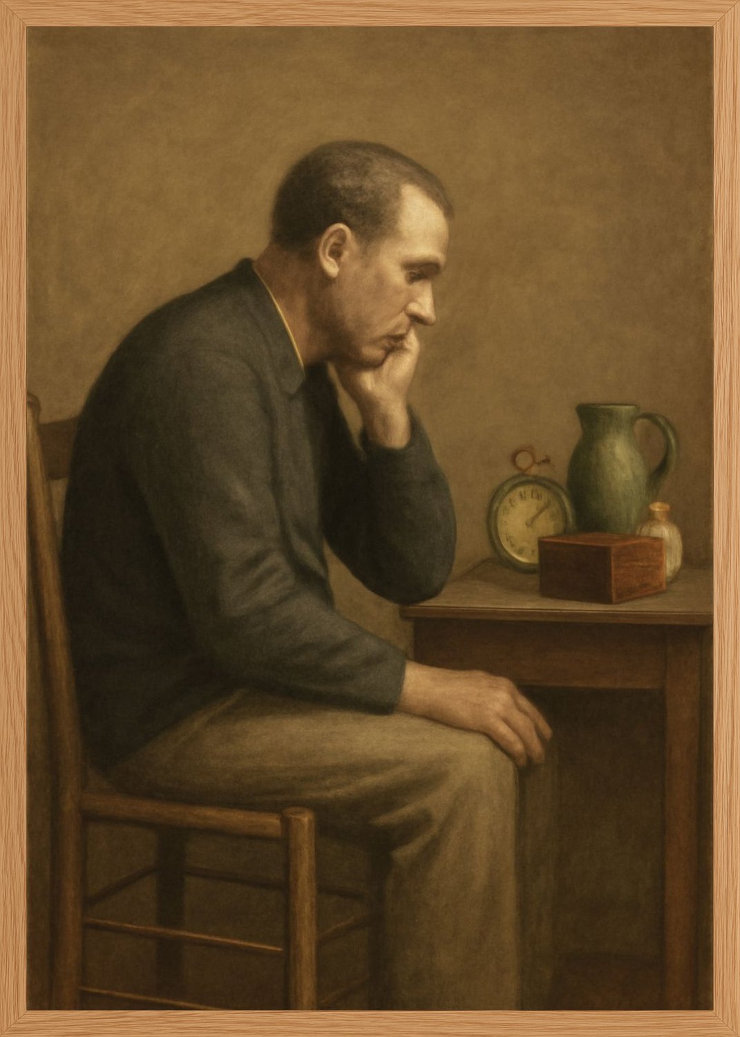 Poster in oak frame