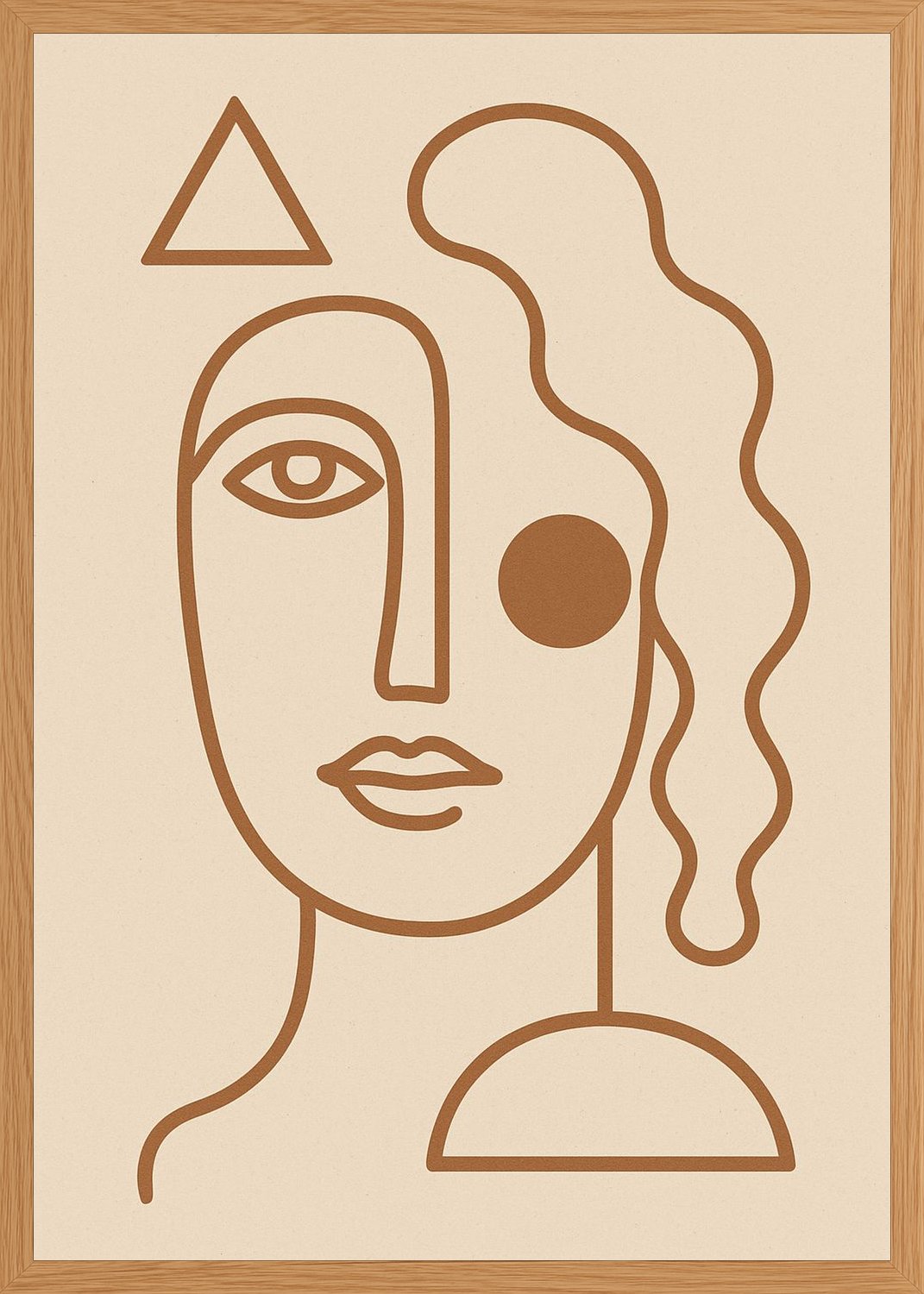 Poster in oak frame
