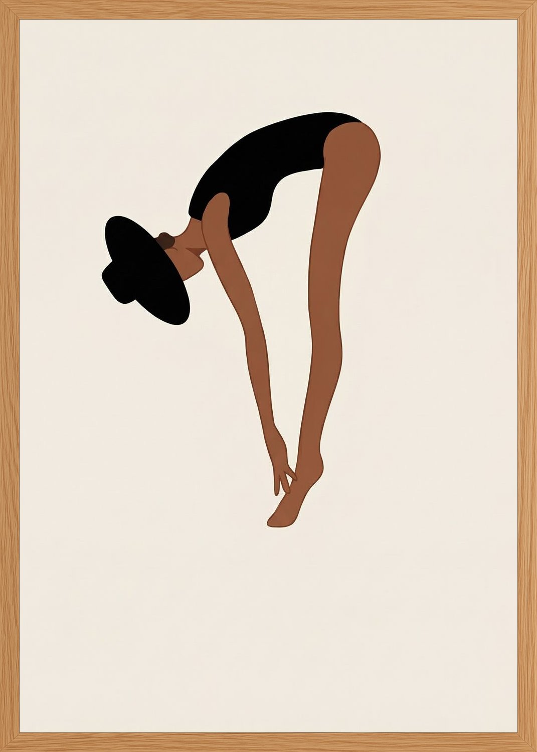 Poster in oak frame