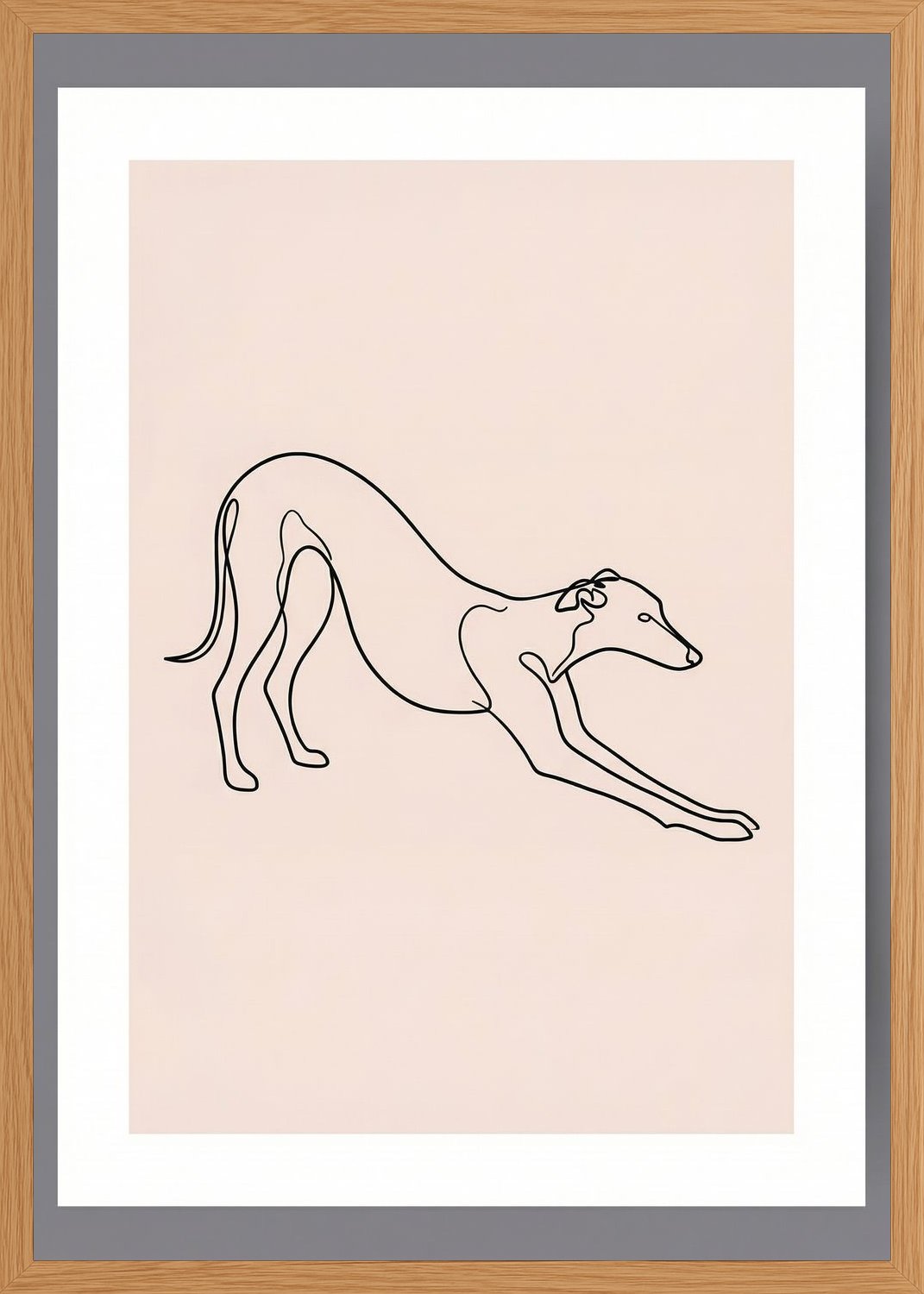 Poster in oak frame