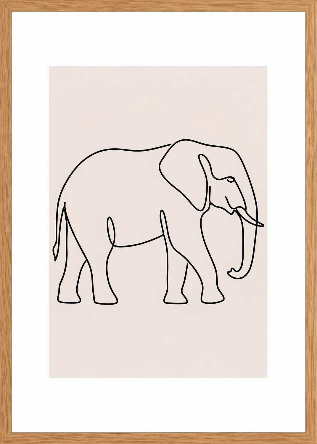 Poster in oak frame