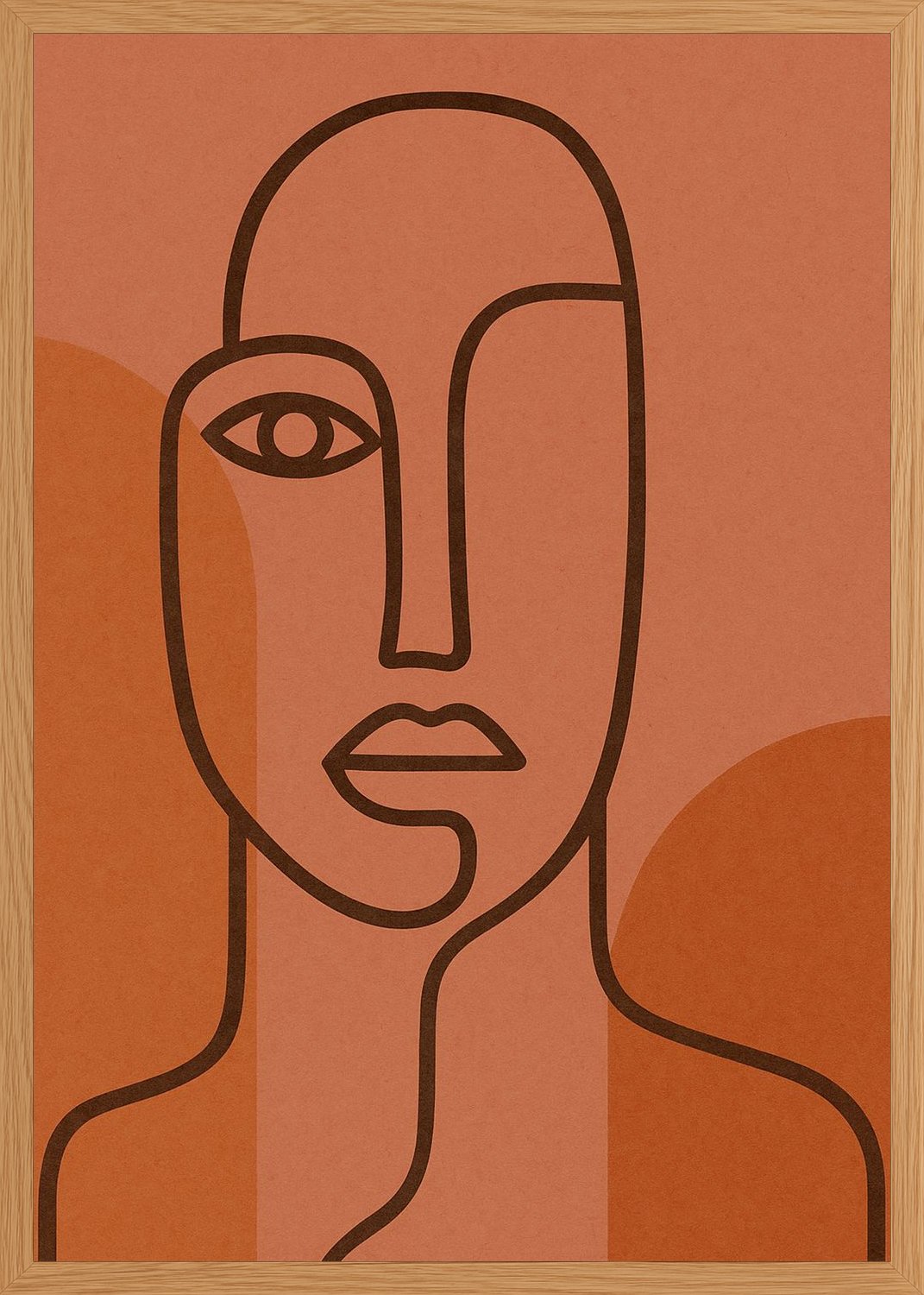 Poster in oak frame
