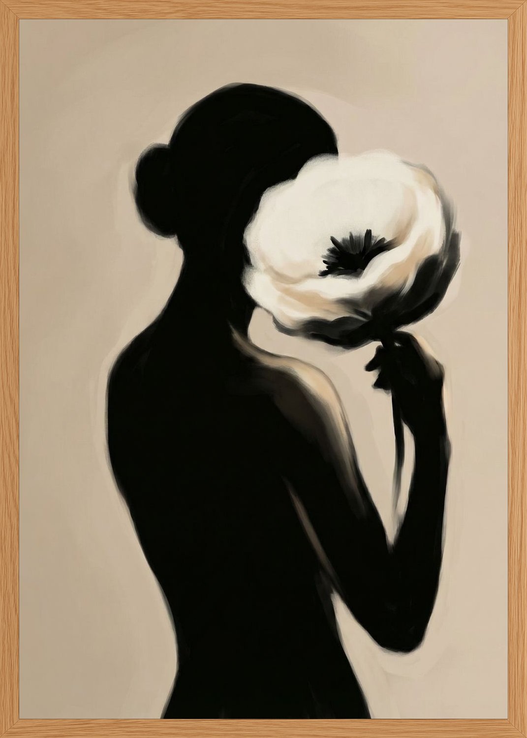 Poster in oak frame