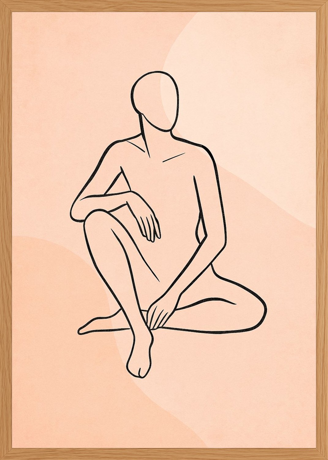 Poster in oak frame