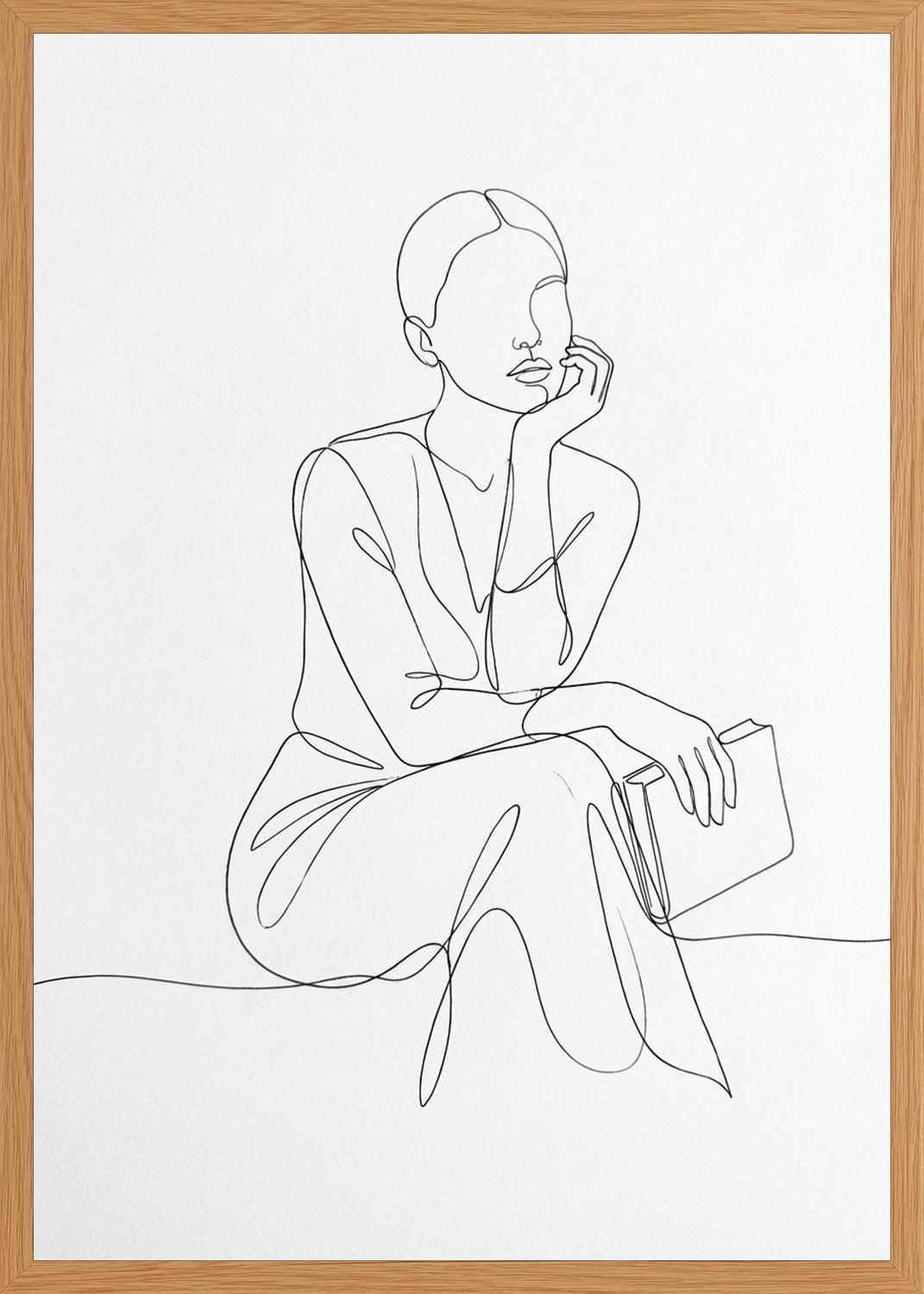 Poster in oak frame