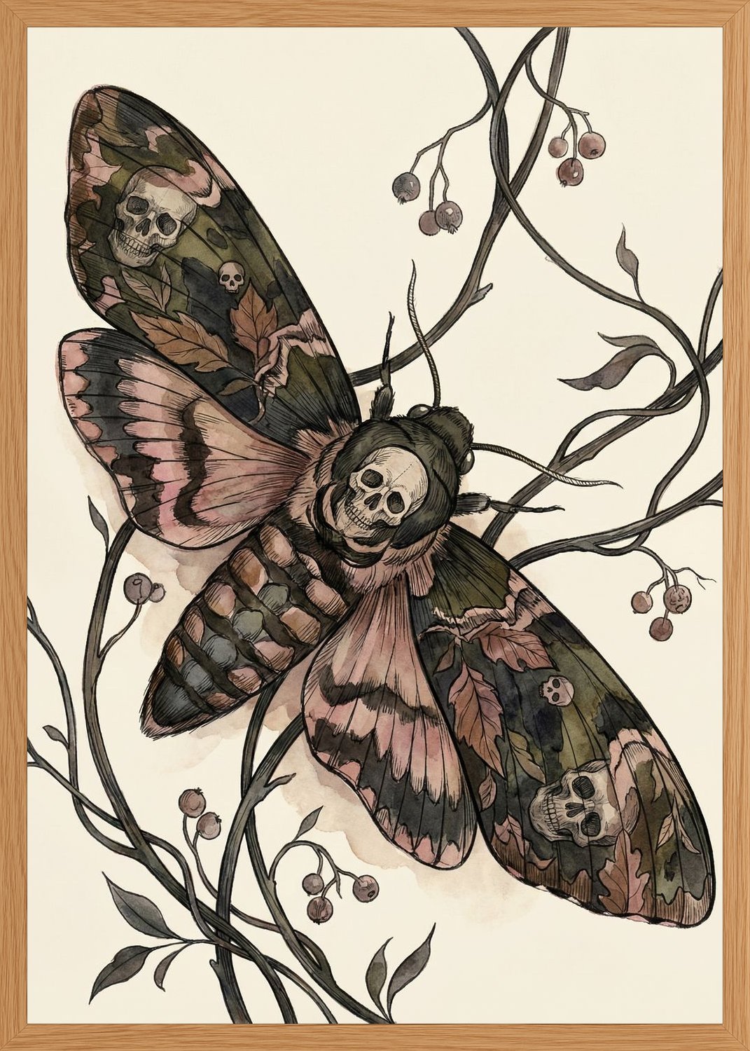 Poster in oak frame