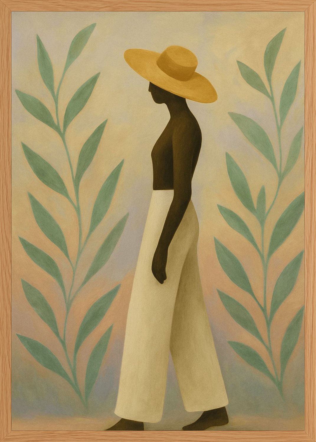 Poster in oak frame