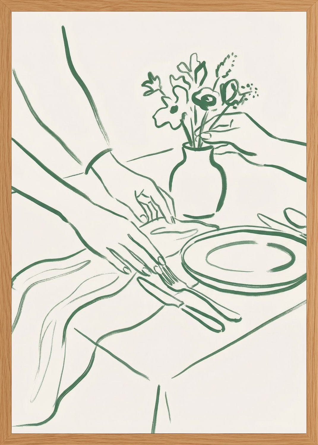 Poster in oak frame
