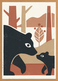 Poster in oak frame